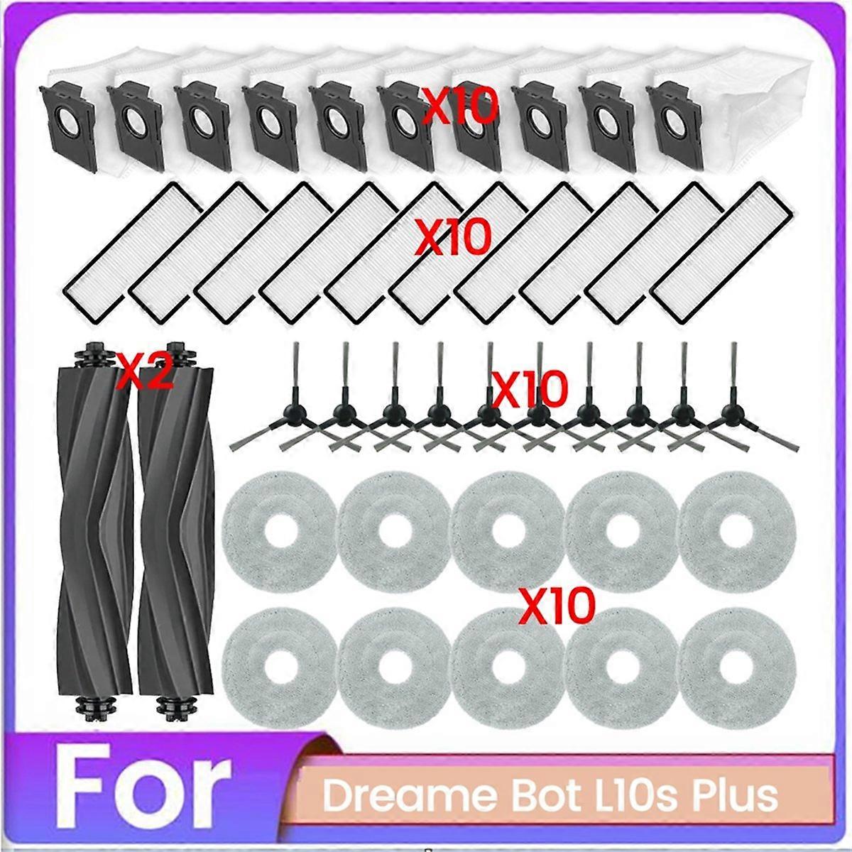 For Bot L10s Plus Robot Vacuum Cleaner Brush Dust Bag Filter