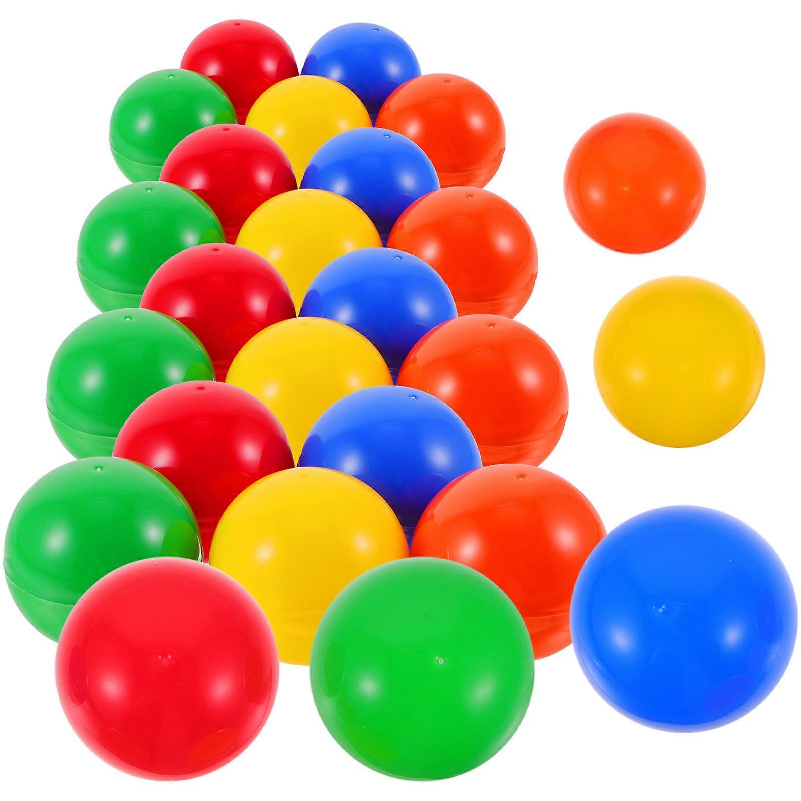 Balls PVC for Raffle Drawing Openable 25Pcs Assorted Color Pack
