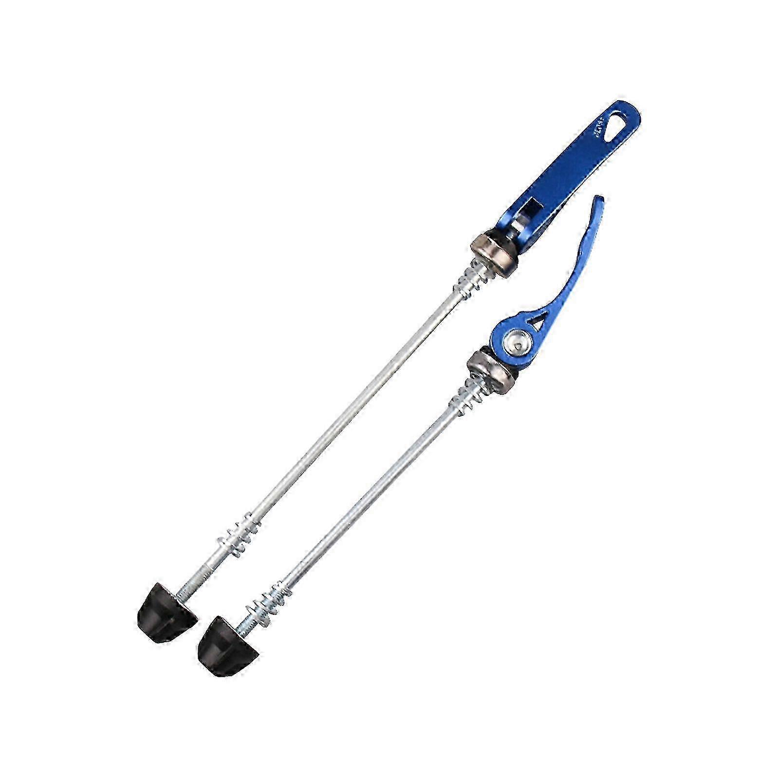 2pcs Light weight Aluminum Quickly Release Skewers Bicycles Wheel Hubs Skewers for Compatibility with Various Models  Blue