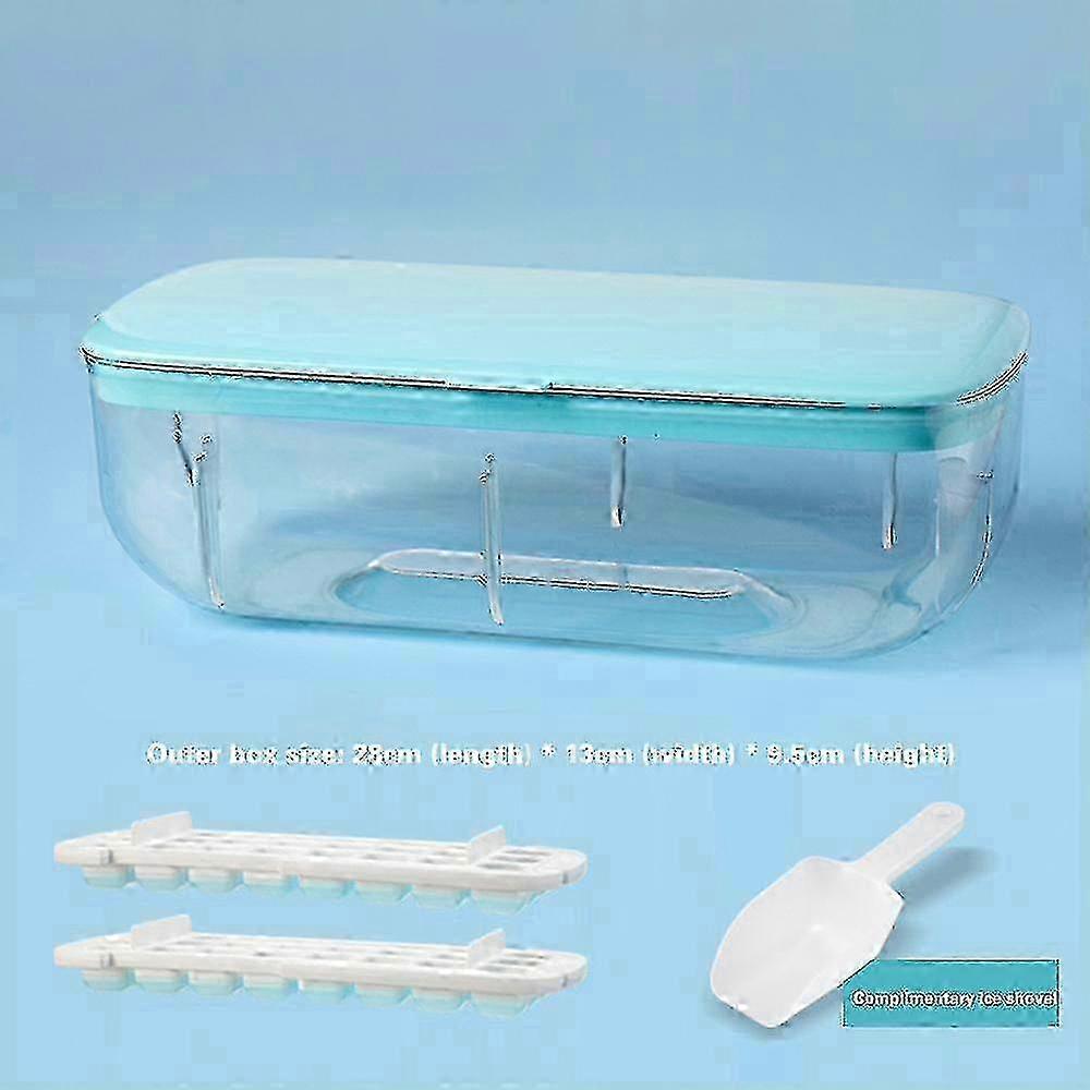 Ice Tray With Lid And Bin Easy Release Ice Box Storage Bucket