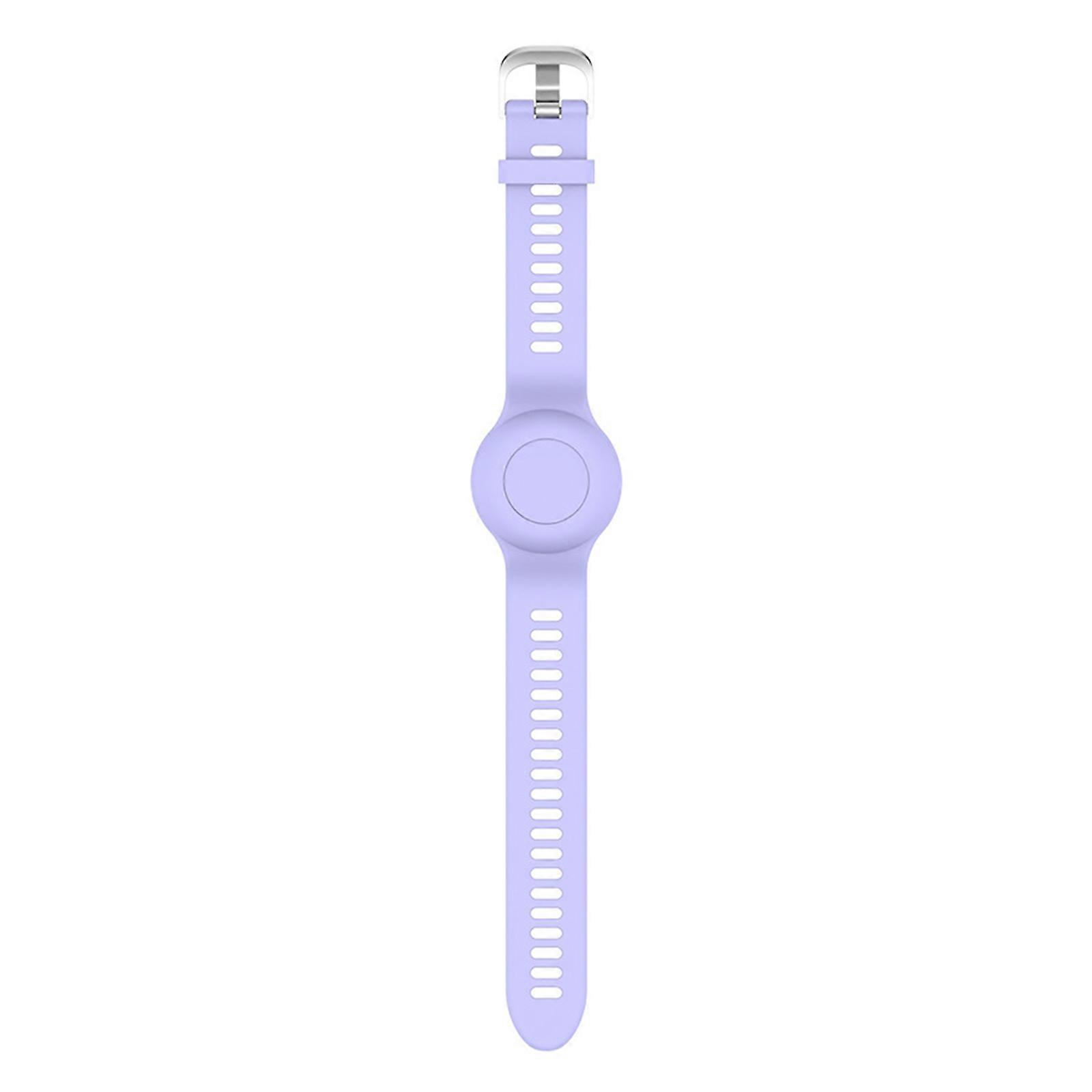 Anti Lost Silicone Straps For Electronic Locator Accessory Wide Compatibility Flexible Sweatproof Design Easy Setups  Purple