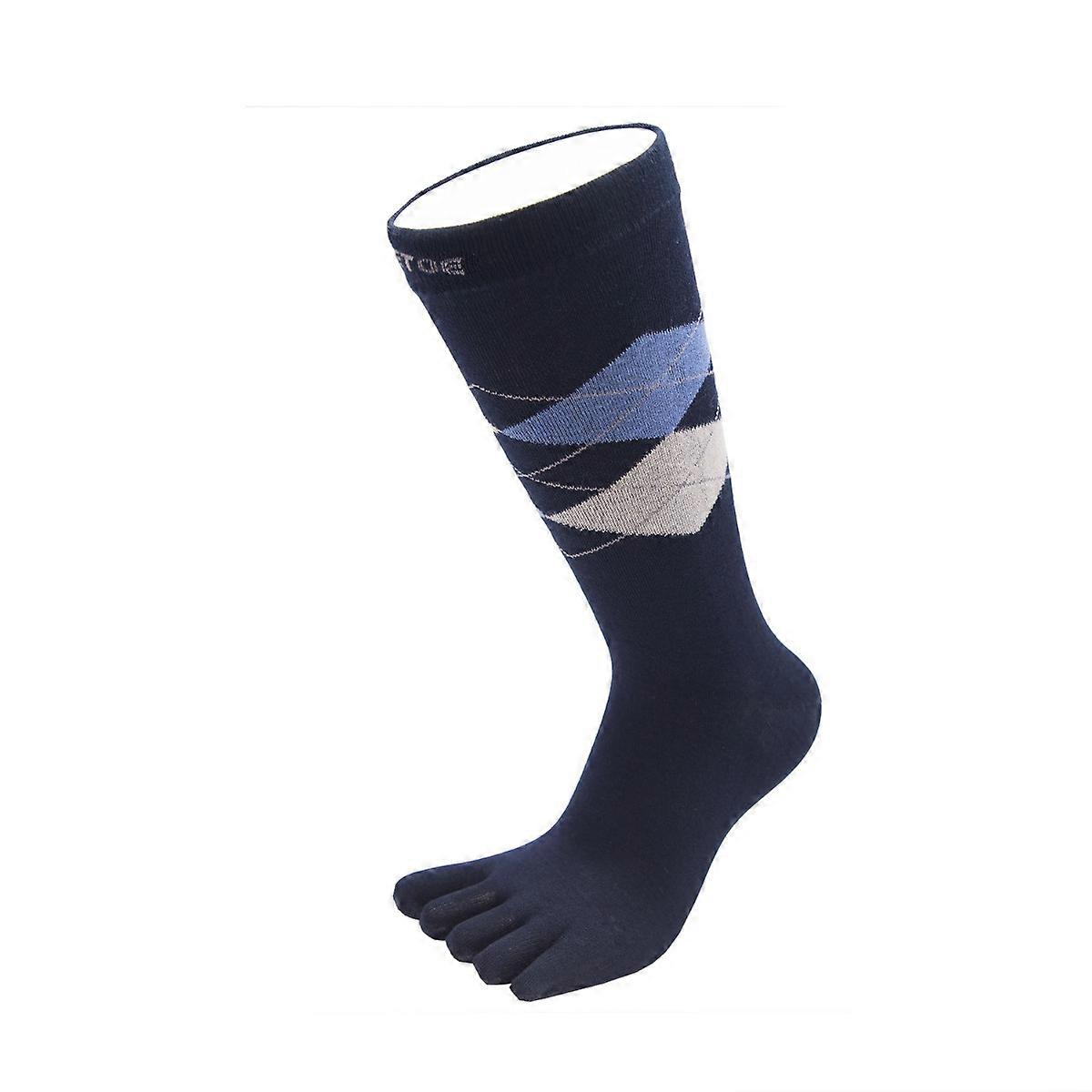 TOETOE Essential Men Argyle Cotton Green Toe Socks