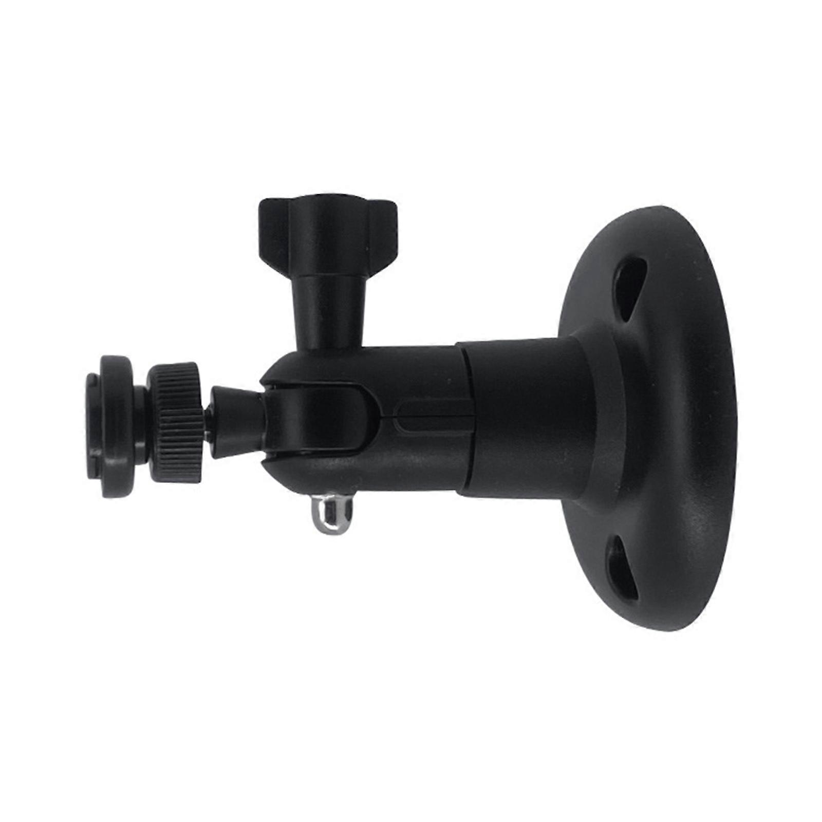 Weatherproof Rotating Camera Mount Bracket Flexible 360 Degree Adjustable Design Suitable for Various Security Cameras  Black