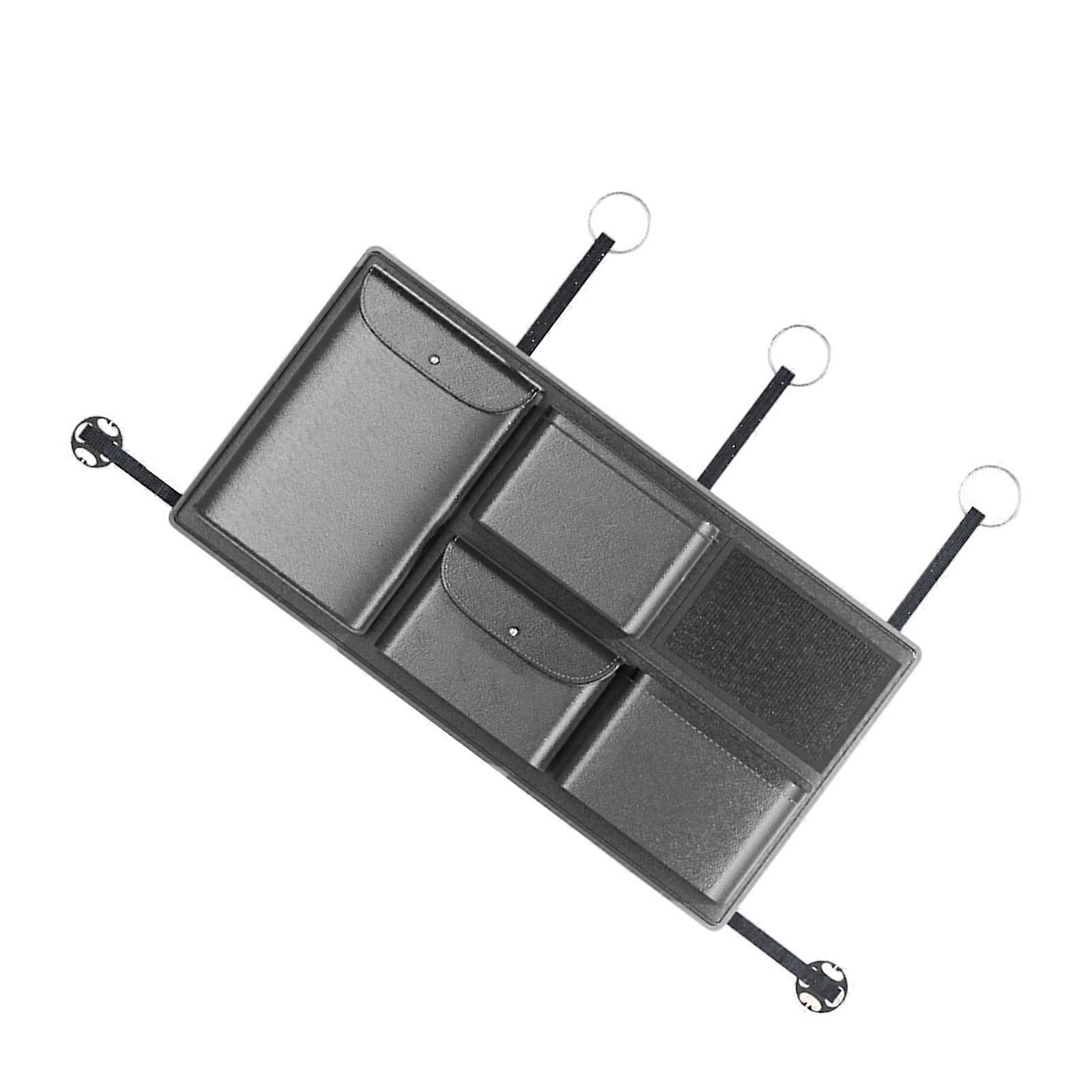 Spacious Multiple Compartment Trunk Organizers Nonslip Base Heavy Duty Leather Travel Daily Use Suitable for Sedans SUVs Multicolor