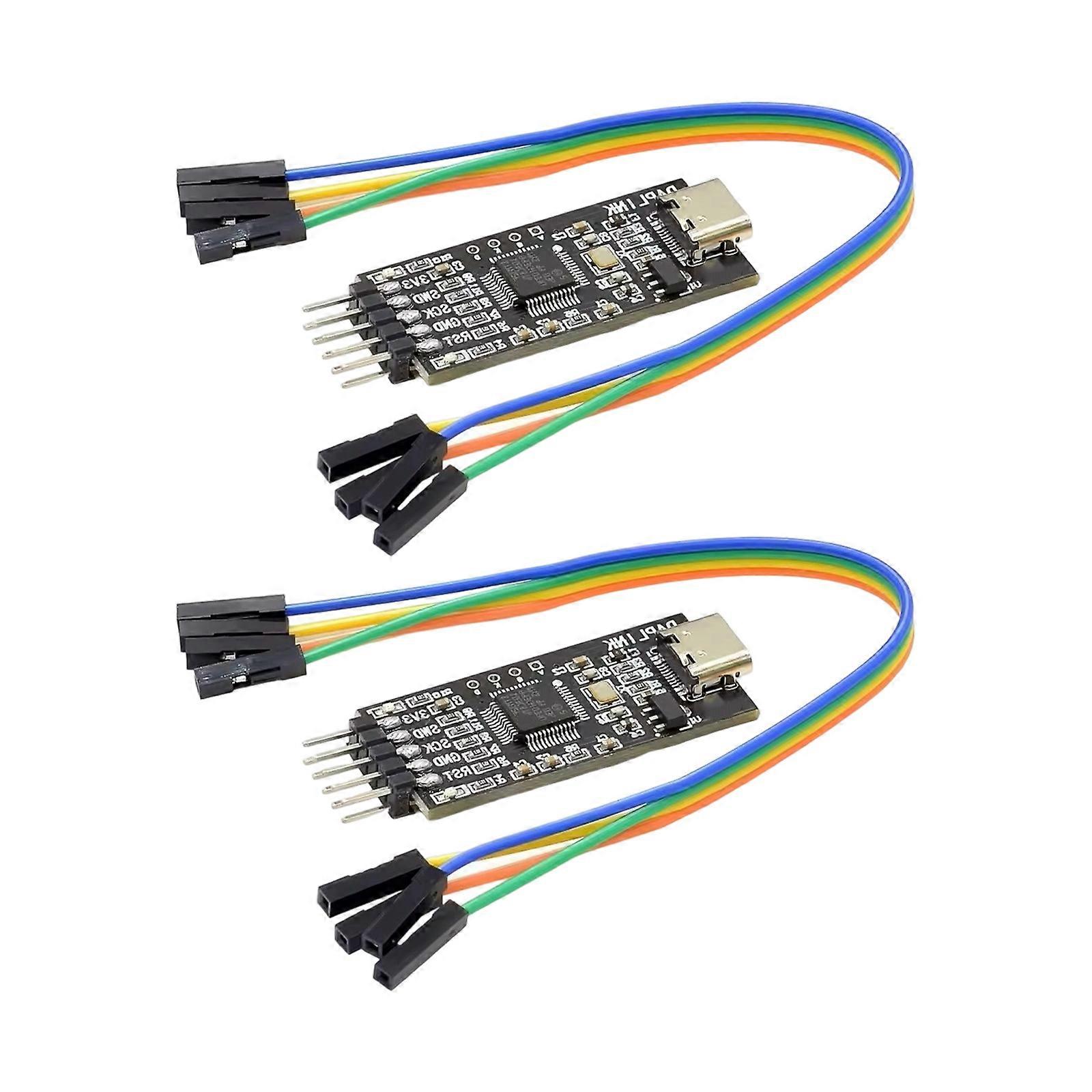 SWD Interfaces Programmer Offlines Flashing USB Type C 5V 3.3V Power Supply For Embeddeds Systems Multicolor
