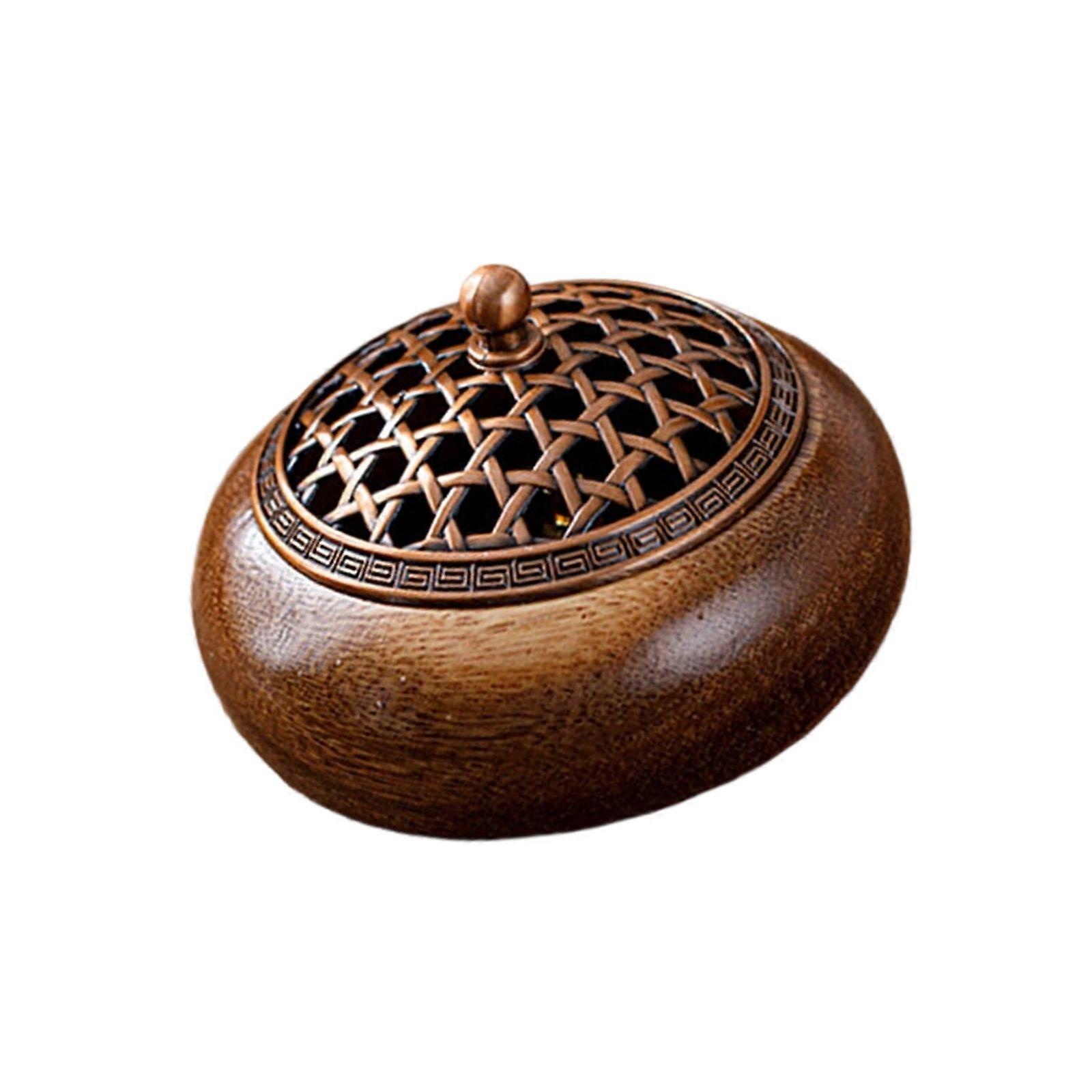Artistic Juglans‌ Wood Species Ceremony Censer‌ Simple Zenism‌ Home Decors For Calm ‌area Multicolor
