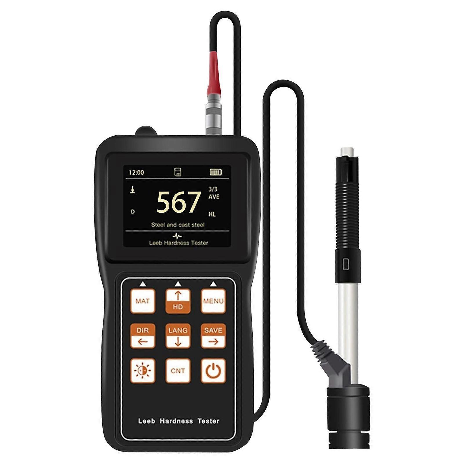 High Accuracy Hardness Meter Color Display Screen 32 1 Impact Setting ABS Body Universal Compatibility Multicolor