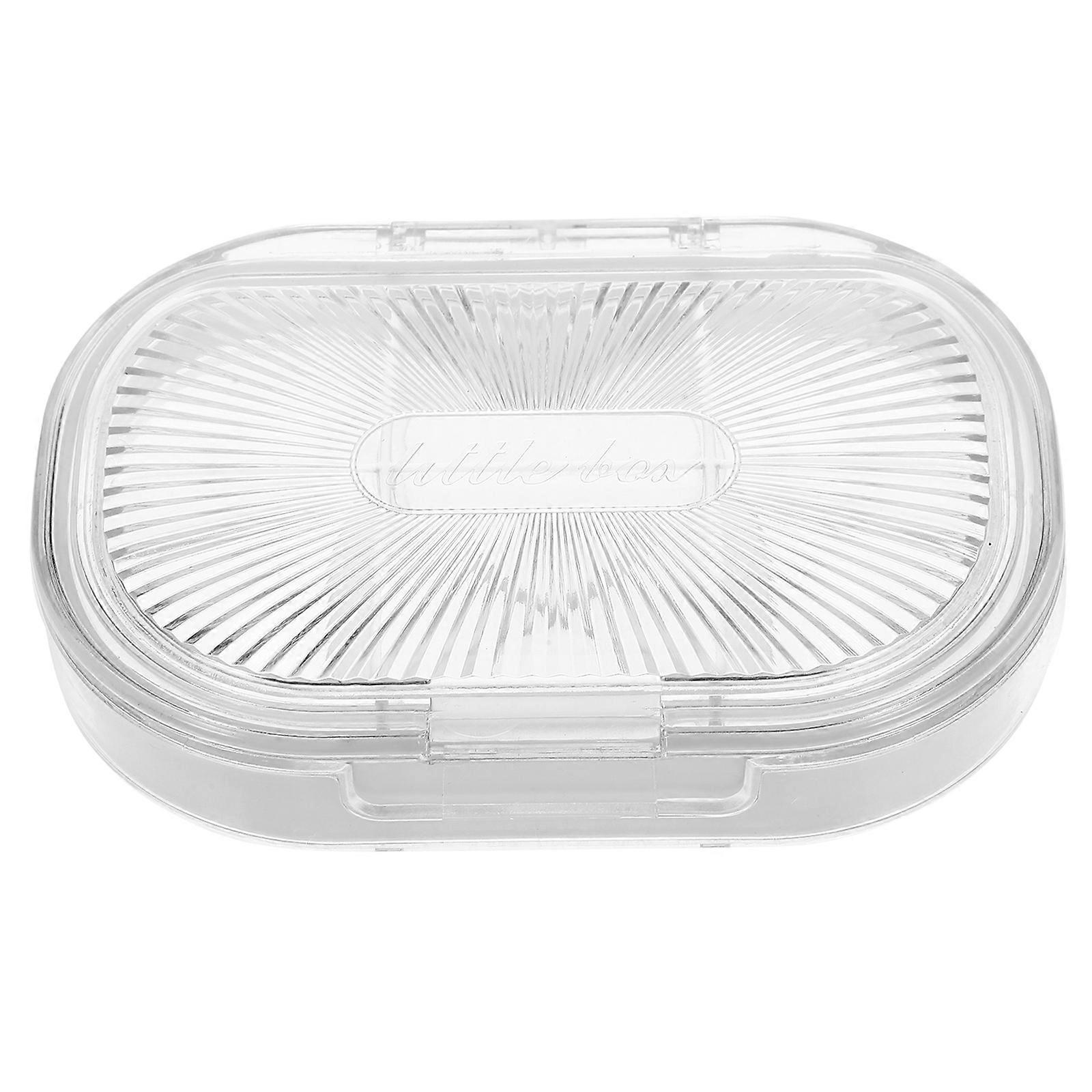 Transparent Organizer Small Pill Case for Portable Medicine