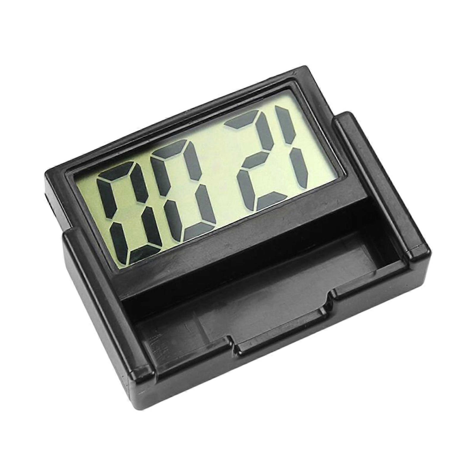 Large Screen Car Digital Clock with Temperature Date Display Easy Installation Dashboard Electronic Timepiece for Auto Multicolor