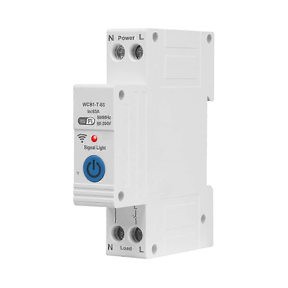 63A Tuya WIFI Circuit Breaker Remote Control Time Relay