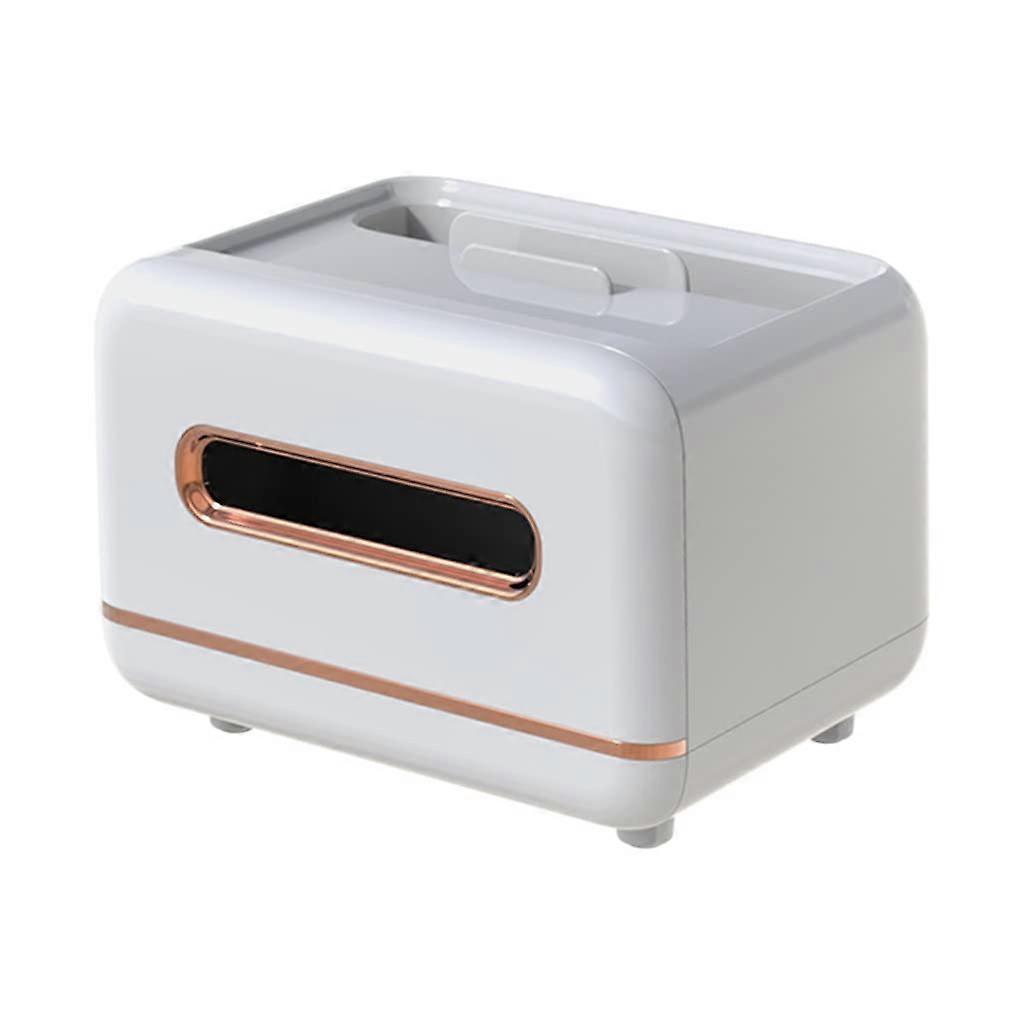 Tissue Box Durable Not Easy To Break Easy To Clean Anti Slip Bottom 3 Colors Available White Home Office Dorm