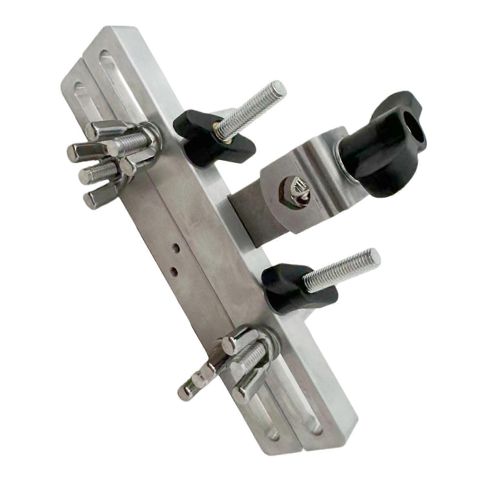 Quick Setup Tambourine Stand Portable Foldable Design Height Adjustable Rotating Knob Metal Base with Secure Grip Clamp Multicolor