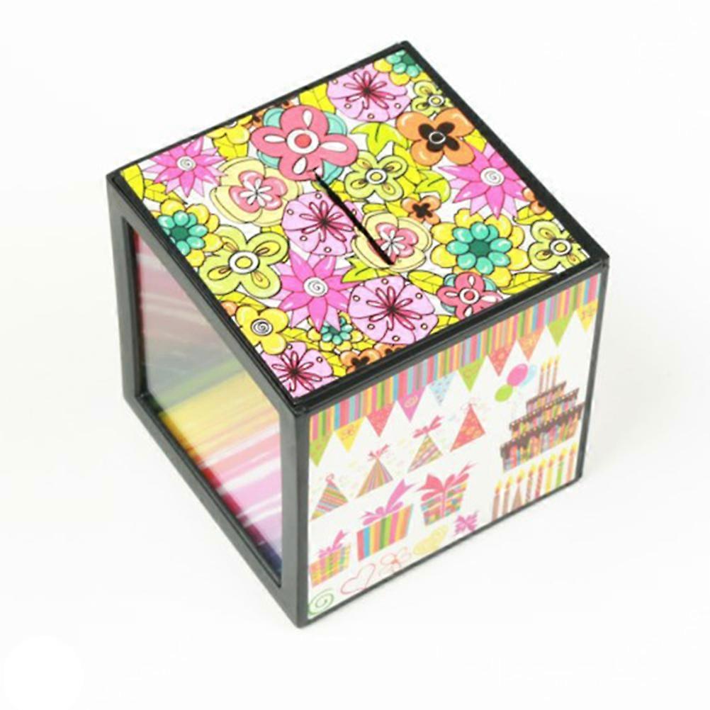 Piggy Bank Coin Disappear Box Coin Hidden Storage Box Novelty Close-up Props (Random Color and Pattern)
