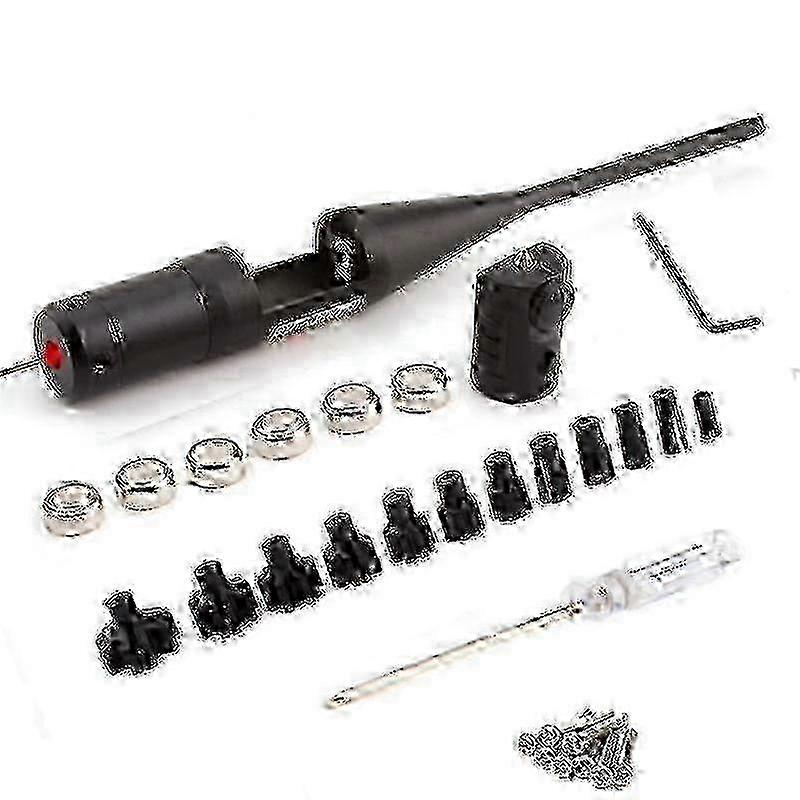 w Laser Calibrator Aluminum Alloy Calibrator Turn-Free Laser Calibrator Adjustable Adapter Suit With 12 Adjustable Adapters Red Light