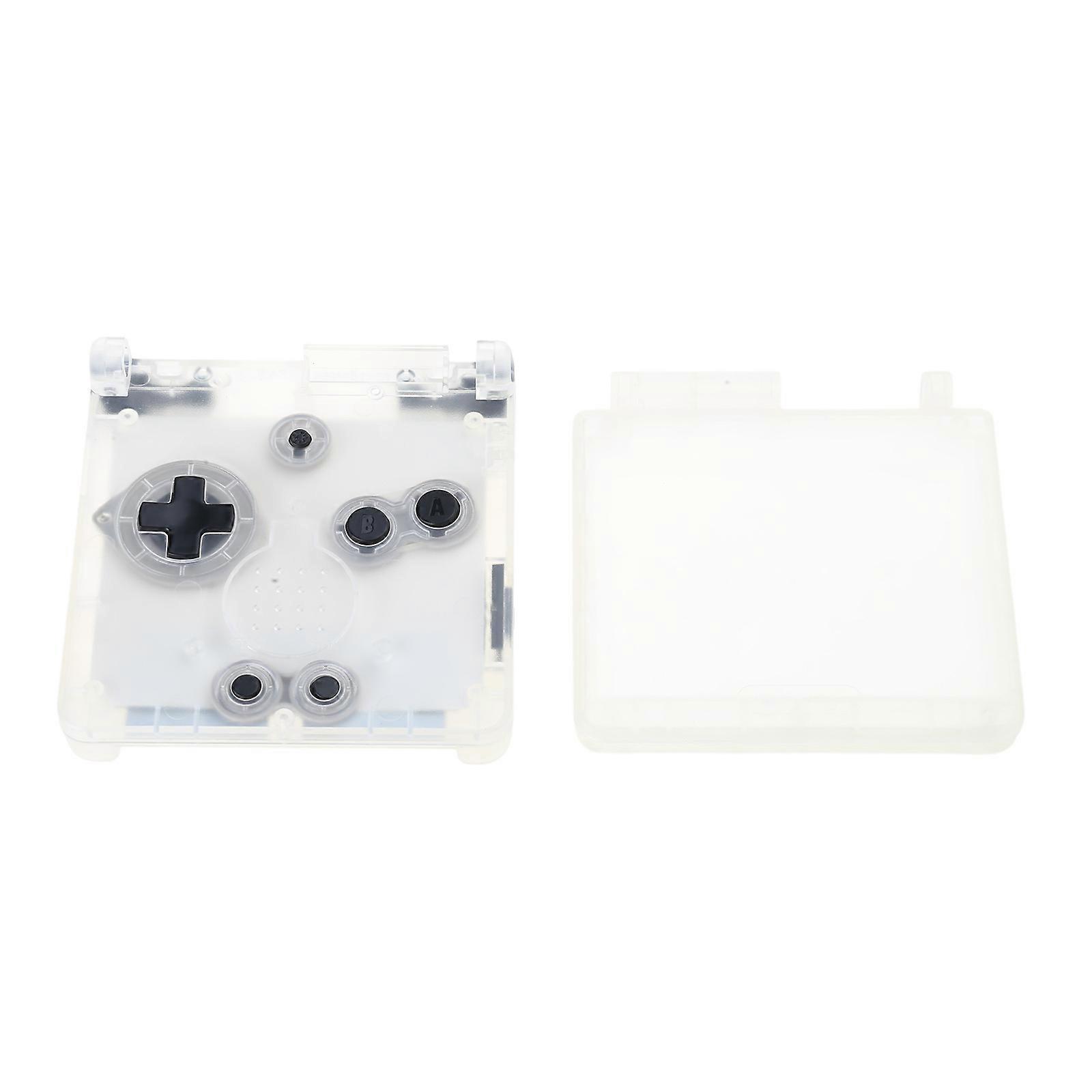 For GBA SP IPS LCD Kits Clear Transparent Housing for Case for Gameboy Advance for GBA LCD Backlight Screen for Shell Ac  Transparent white