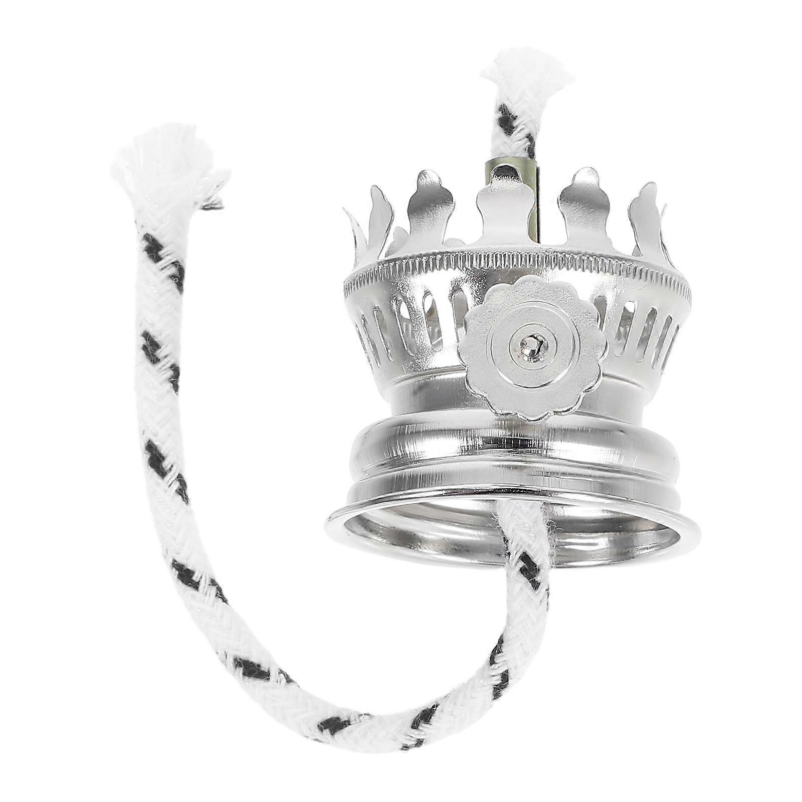 Vintage Kerosene Lamp Burner for Stable Light Source Silver