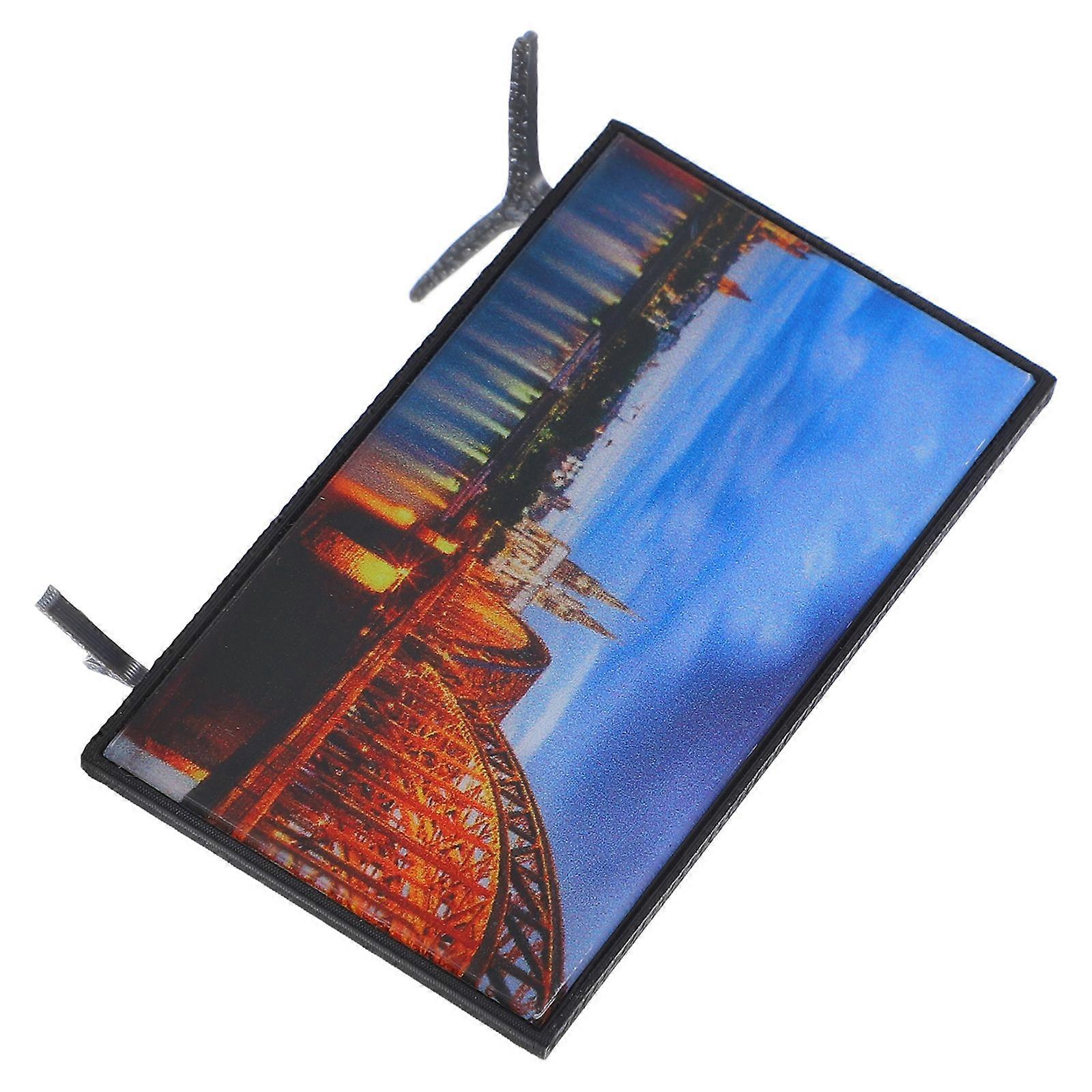 Miniature TV Dollhouse Accessory for Decor Crafted from Pla