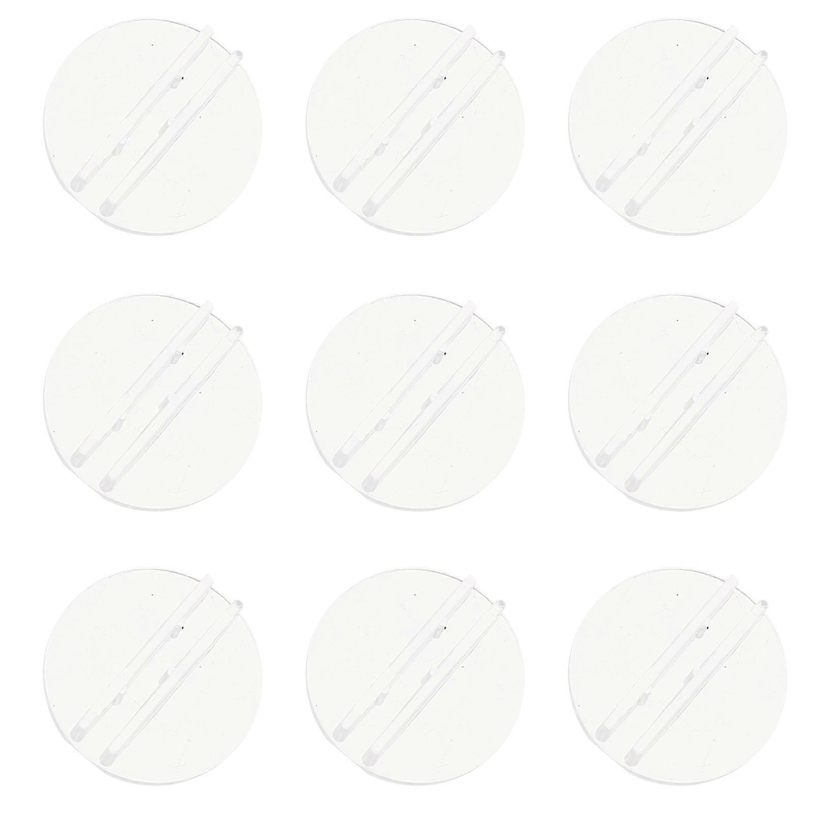 Plastic Card Stand Paper Card Bases for Office Use 100Pcs Transparent Holders