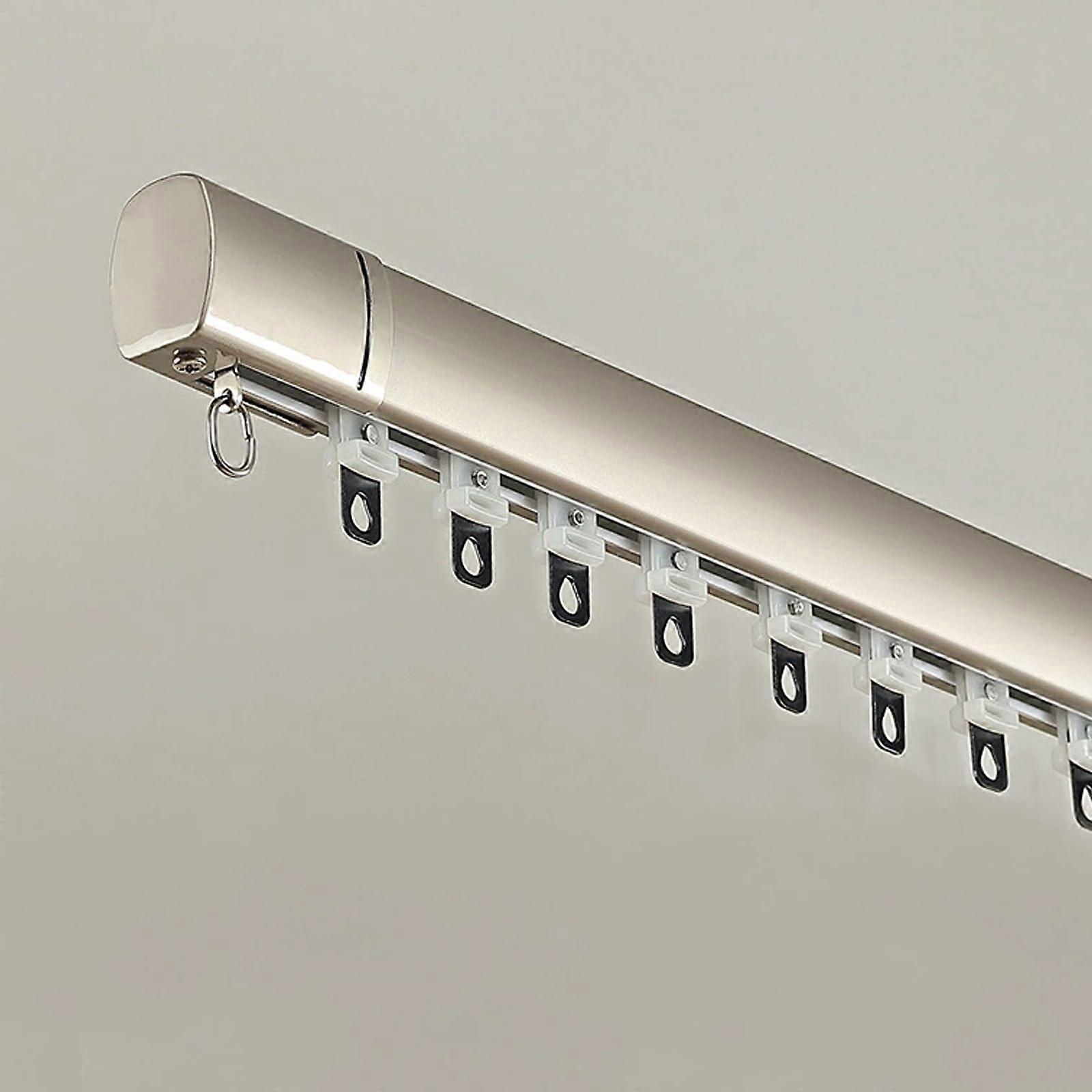 Silent Wall Mounted Curtain Track for Roman Blinds and HeavyDuty Privacy Divider 1.7m