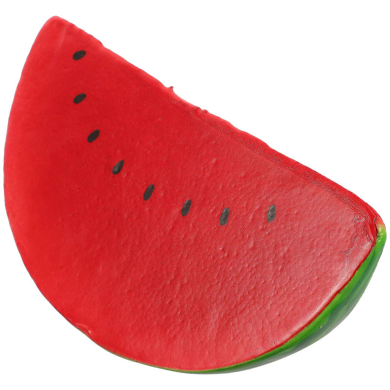 Simulation Watermelon Slice Artificial Fruit Slice for Decor 2Pcs Red Foams