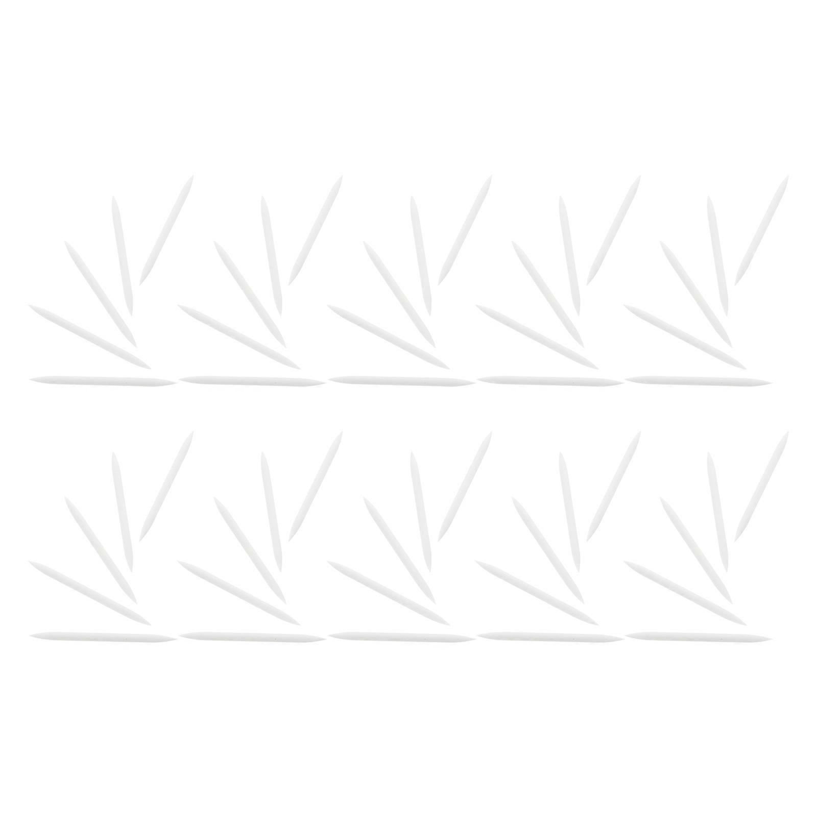 Eyeliner Brushes Replacement Heads Soft Silicone Brush Tips for Precise Application 50Pcs