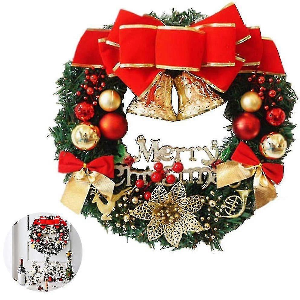 30 cm Konstgjord Julkrans with decoration