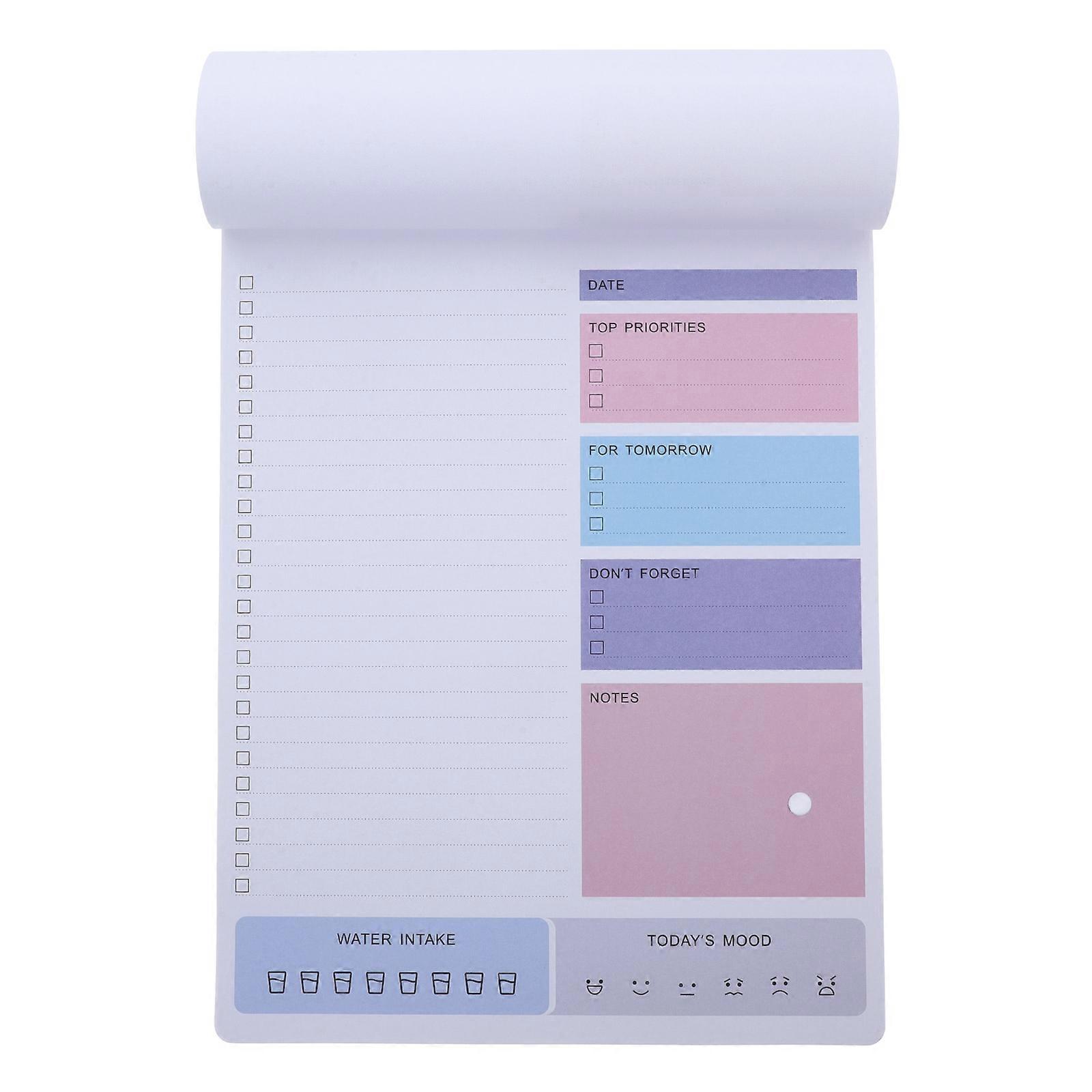 Note-Taking Notepad Portable Planner Notepad For Students And Featuring Simple Style In Dark Red As 1Pcs