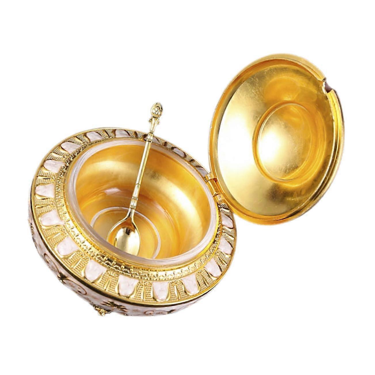 Spice Container Set Vintage Metal Jars with Lids Keeps Spices Fresh Kitchen Countertop Organizer