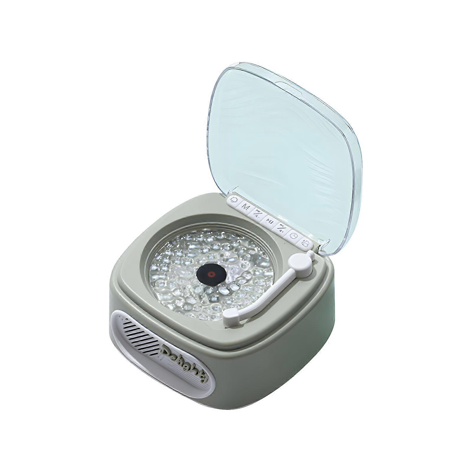 Multifunctional Bluetooth-compatible Speaker Atmosphere Light 360 Surround Sound Retro Switches Multiple Playback Mode  White