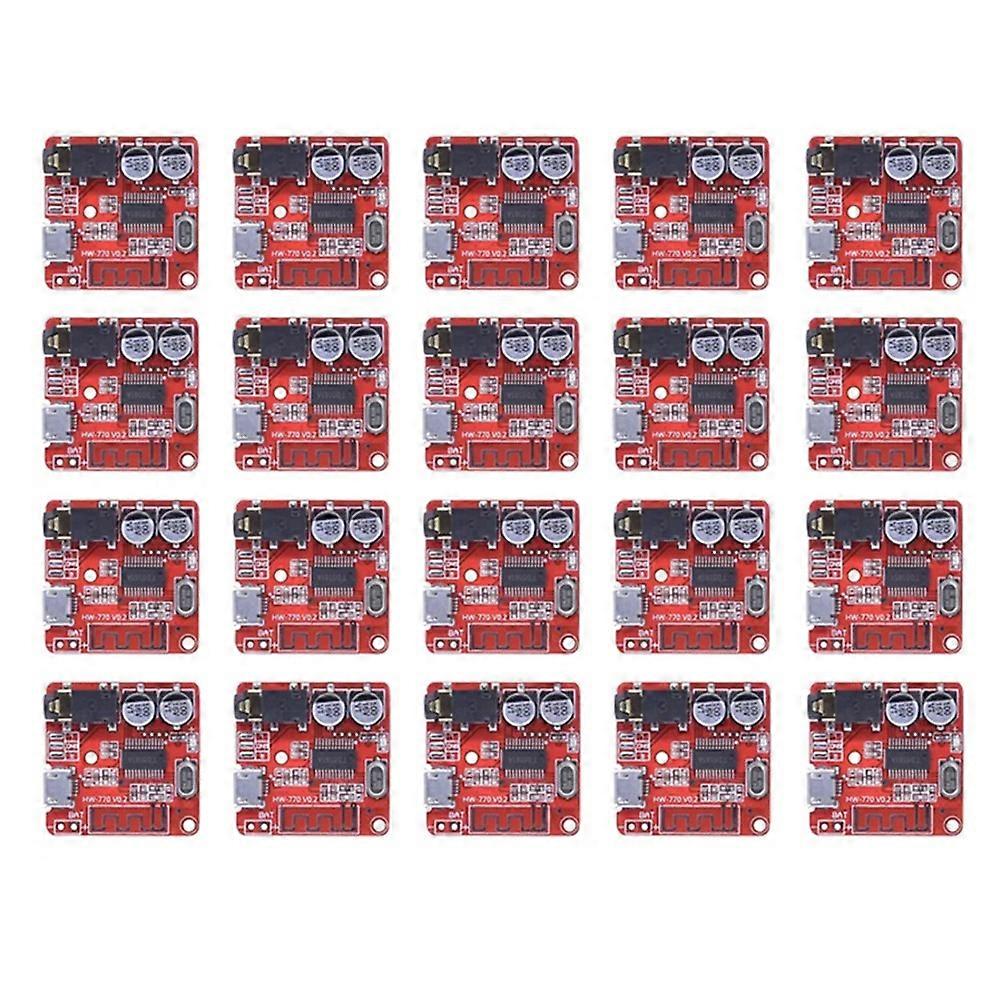 20PCS Bluetooth Audio Receiver Board MP3 Lossless Decoder Board Wireless Stereo Music Module 3.7-5V XY-BT-Mini