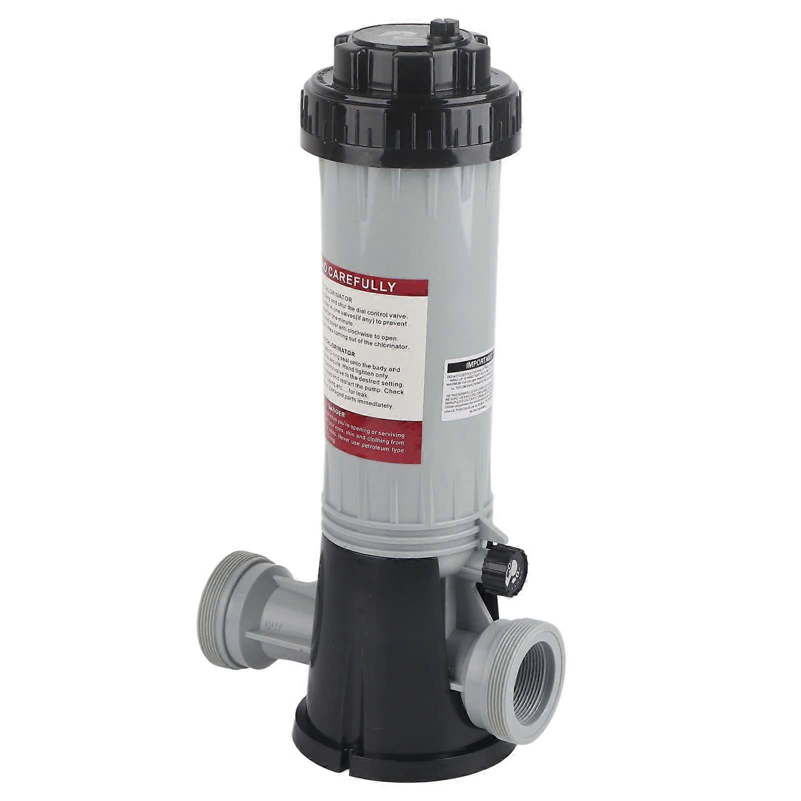 Automatic Pool Chlorinator with Adjustable InLine Chlorine Dispenser for Efficient Swimming Pool Care