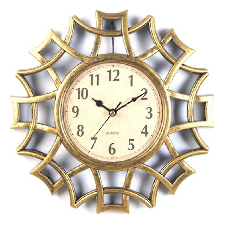 Abstract Wall Clock Numeral Geometric Wall Clock Quartz Gold