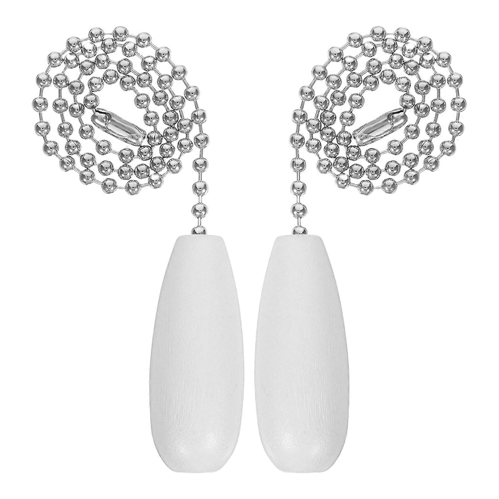 Wooden Ceiling Fan Pull Chain Extender for Decorative Use 2Pcs Set