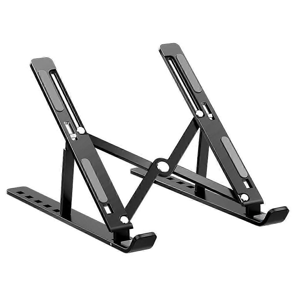 Adjustable and foldable laptop stand for 11-17 inch laptops, black