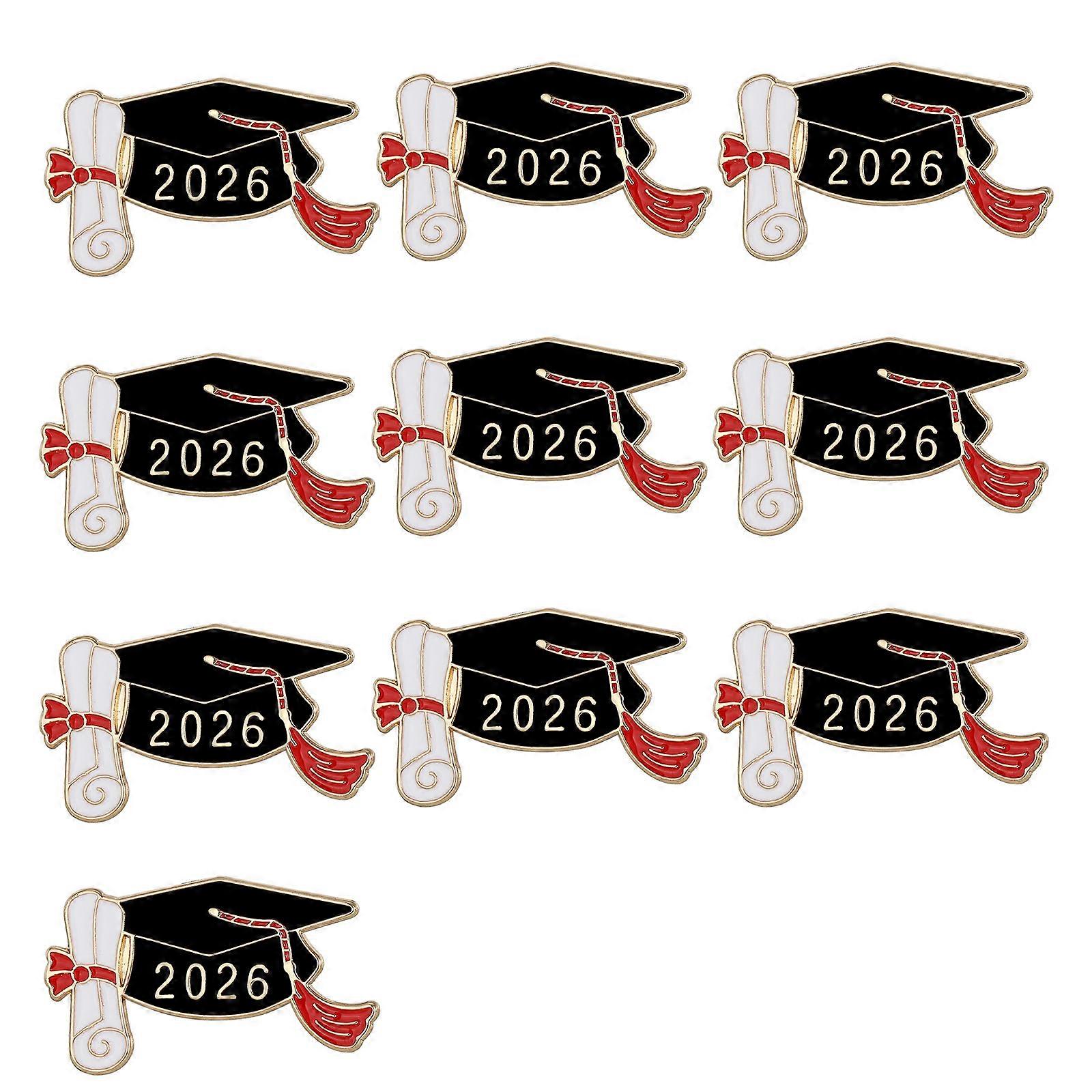 Academic Achievement Badge 2026 Graduation Alloy Doctoral Hat Pin For Students And Educators 25mm Versatile Use Multicolor