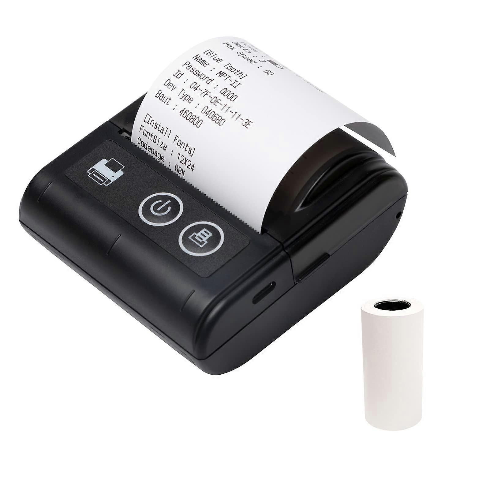 Portable Thermal Receipt Printer 58mm Bluetooth & USB, Speed Wireless POS for Android iOS Retail