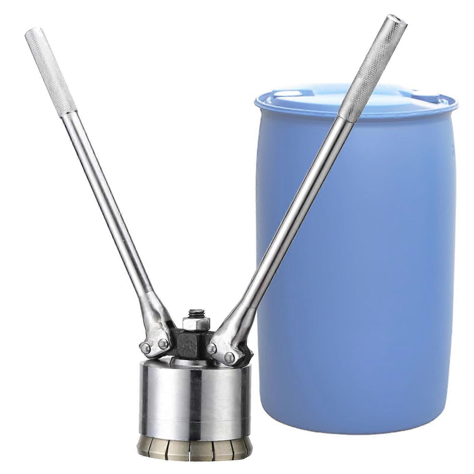 Manual Capping Machine for 35mm Oil Drum Caps, Heavy Duty Steel Barrel Cap Sealer with Precision Control