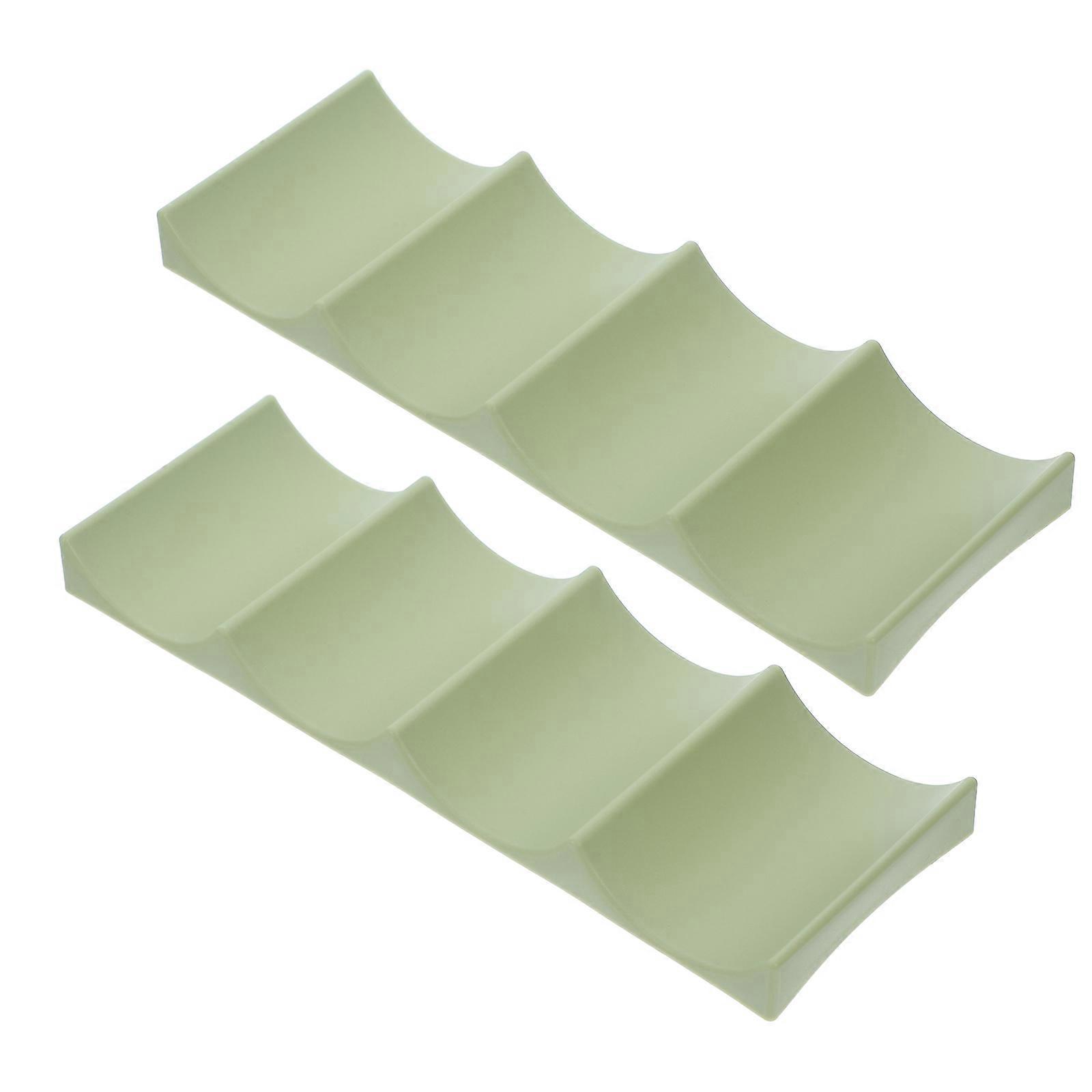 Green Organizer for Cabinet Multifunctional 2Pcs Plastic Holder
