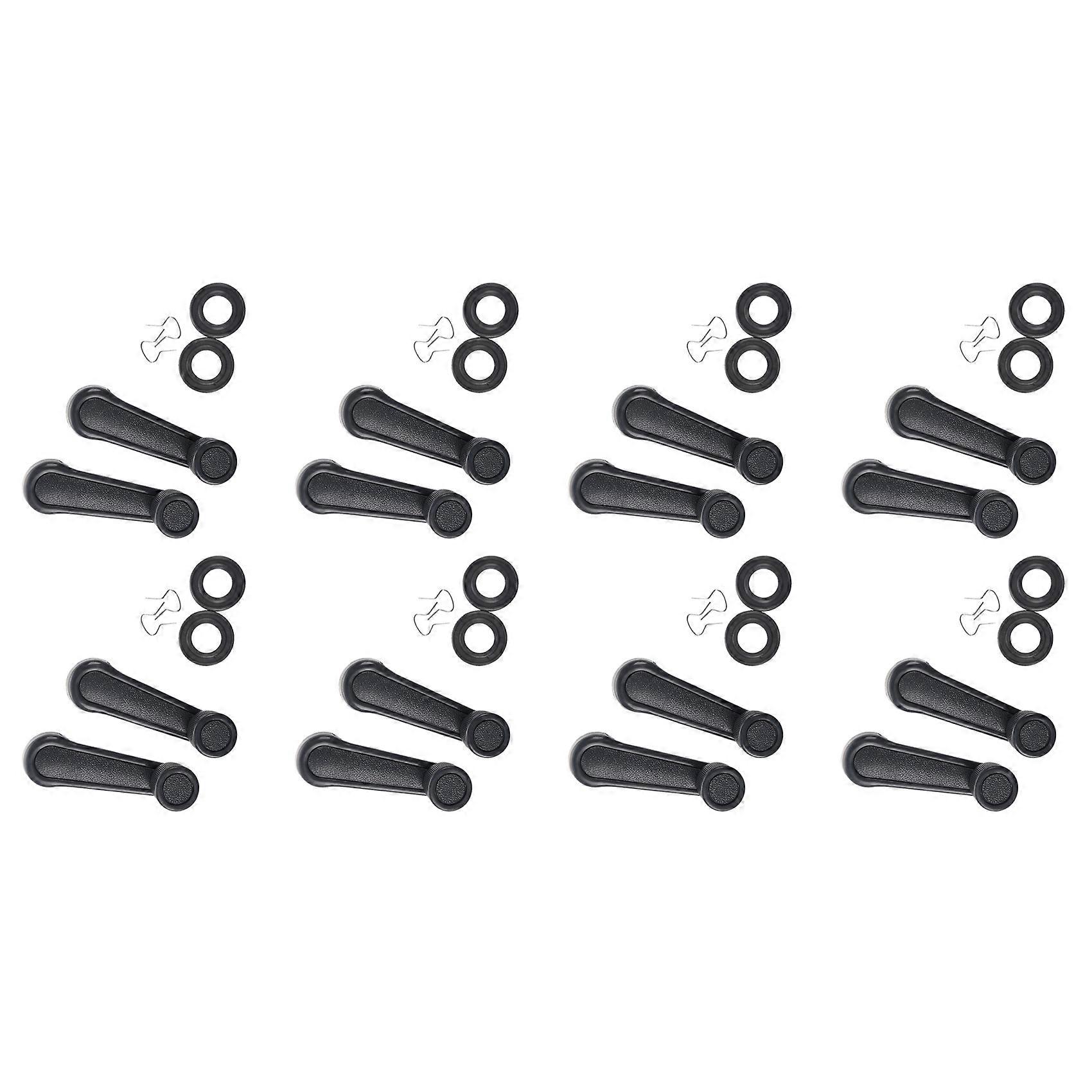 16 Pcs Gray Plastic Universal Car Window Winder Cranks Handle Lever