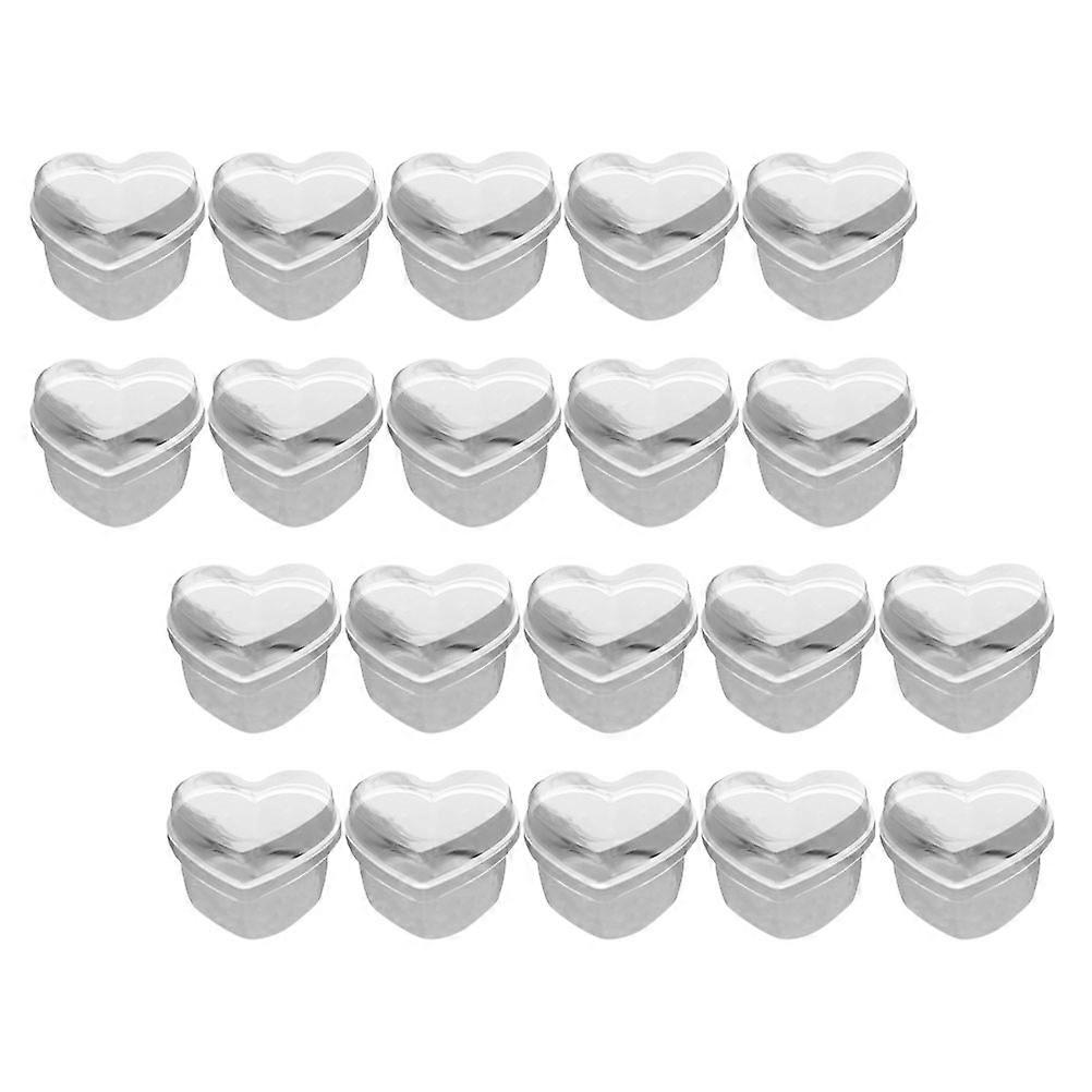 Mousse Cup for Disposable Use Heart Shape 50Sets Pack