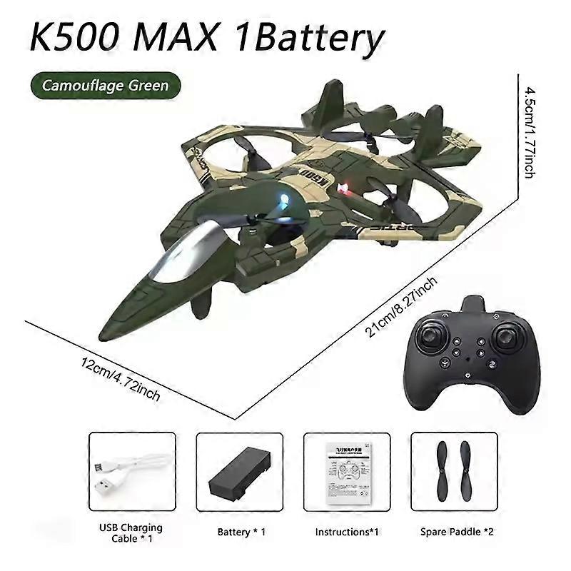 CZ63 K500MAX RC LED Fighter 2.4G Remote Control Stunt Glider 360 �� Rolling Flight Flying EPP Foam Airplane Stunt Model Toy