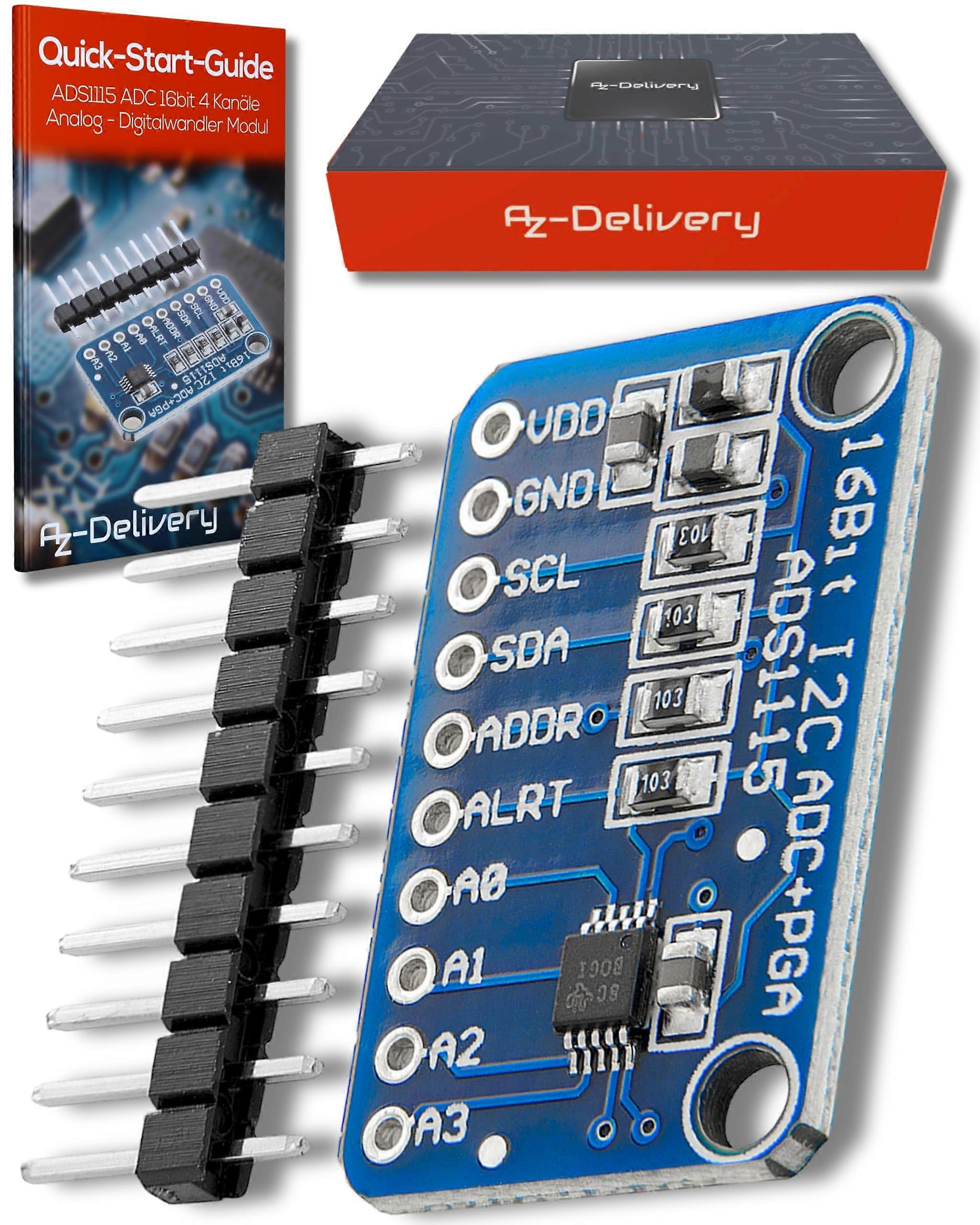 ADS1115 ADC 16Bit 4Channel I2C Module For Arduino And Raspberry Pi Includes EBook