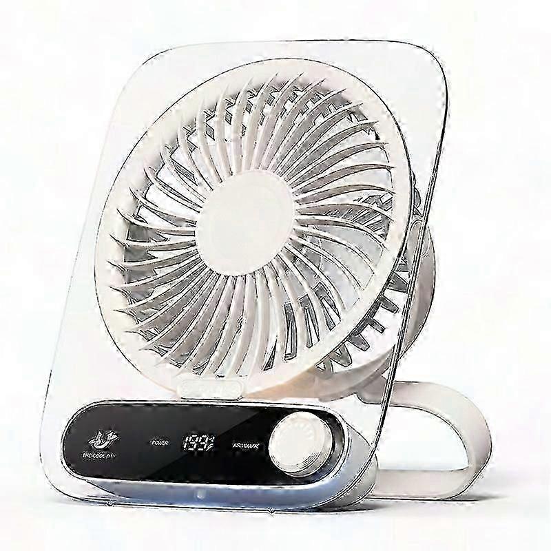199-Speed Wall Mount Fan with Handle, Light & Aromatherapy - Desktop Cooling Fan