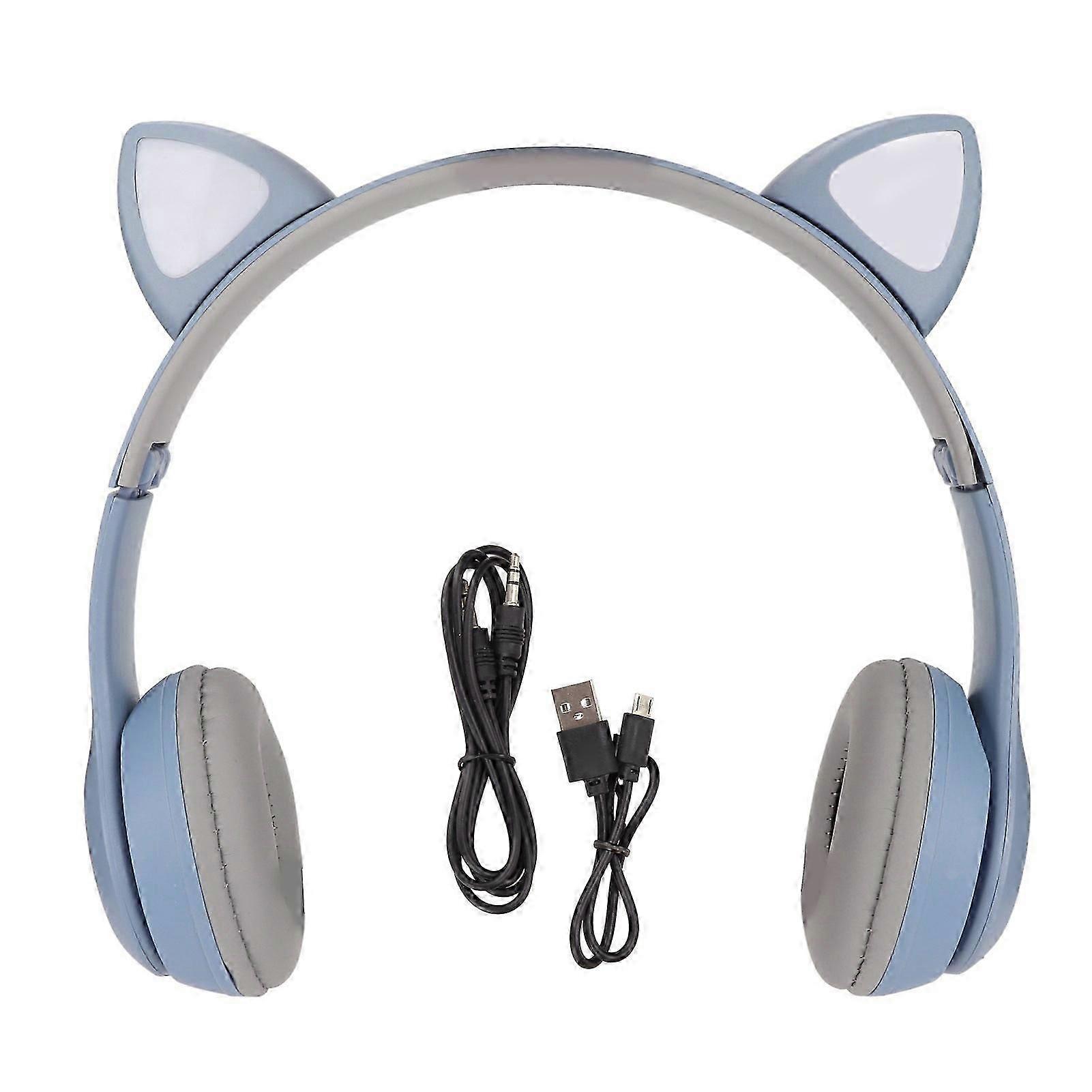 Bluetooth Headset Foldable Wireless with LED Light for Kids and Laptops