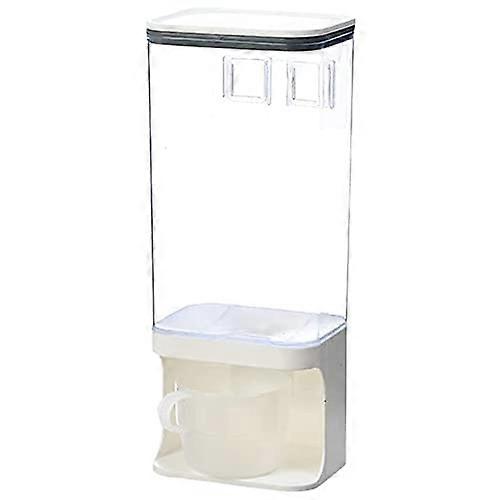 Wall Mounted Food Dispenser 1500ML Dry Food Storage Container with Easy Portion Control and Seal Lid