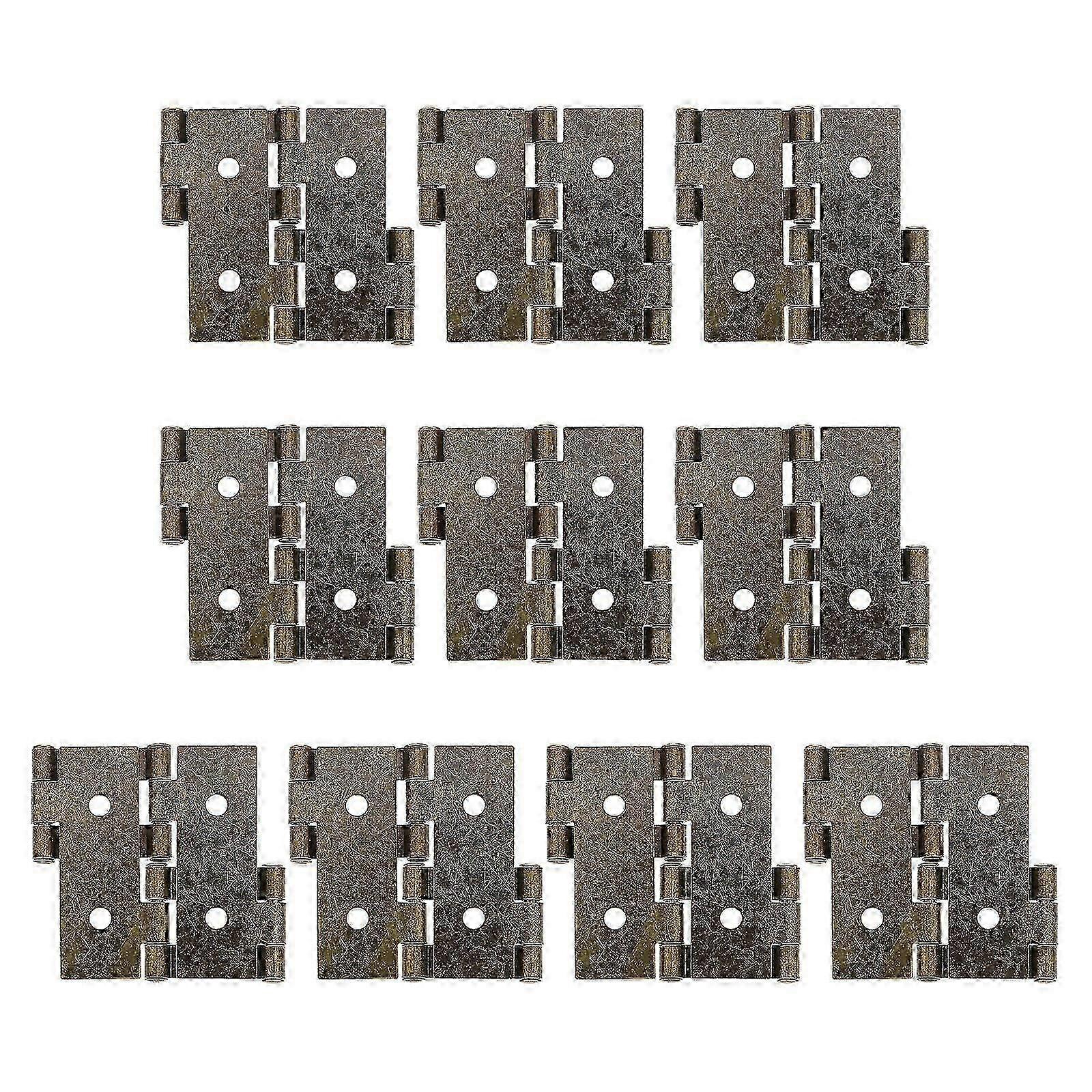 10pcs Folding Screen Hinges Iron Cabinet Hinges Retro Style Door Hinges