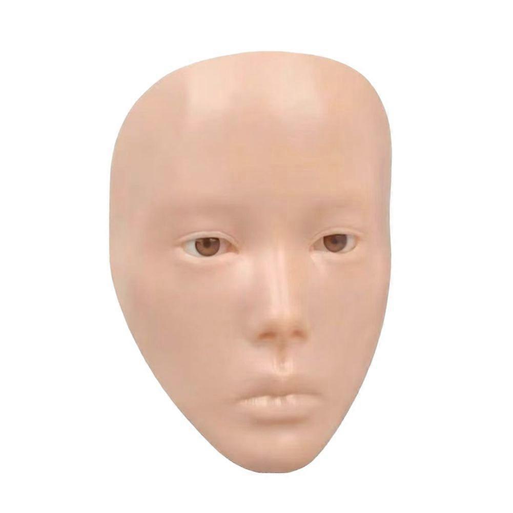 Silicone Makeup Mannequin Face, Practice Board for Eye Makeup, Eyeliner & Eyeshadow Simulation