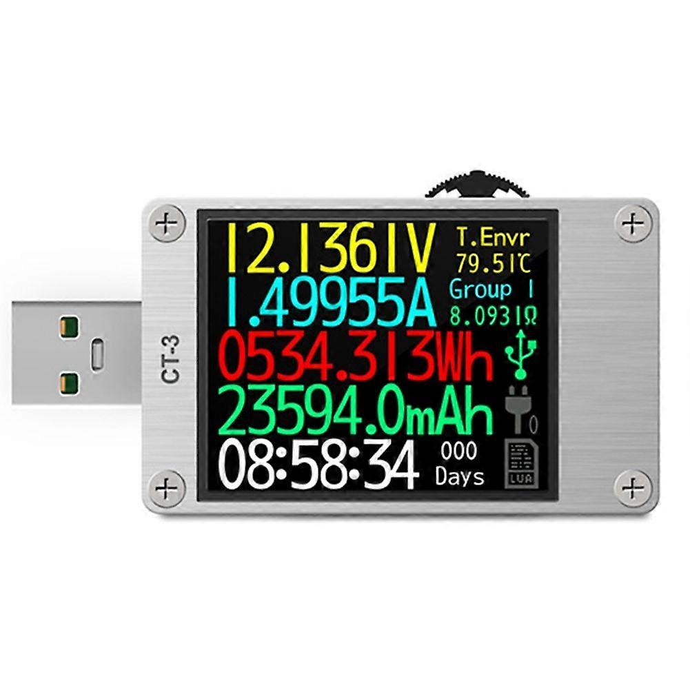 USB Power Meter USB 3.1 Tester Digital Multimeter Current Tester Voltage Detector Lua Interpreter Integrated DC 26V 6A