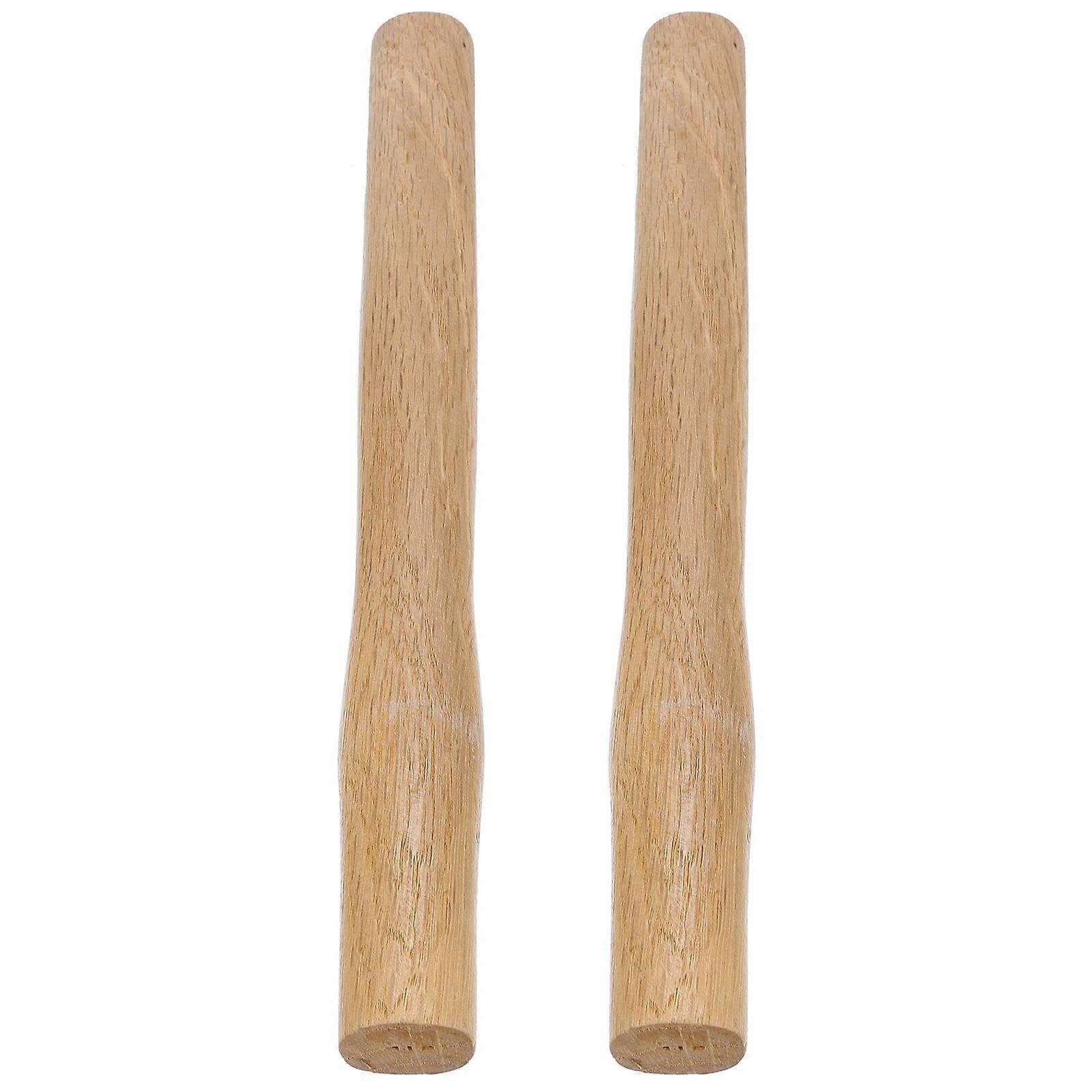 Mechanics Hammer Set Replacement Handle Secure Grip Light Brown Color 2Pcs