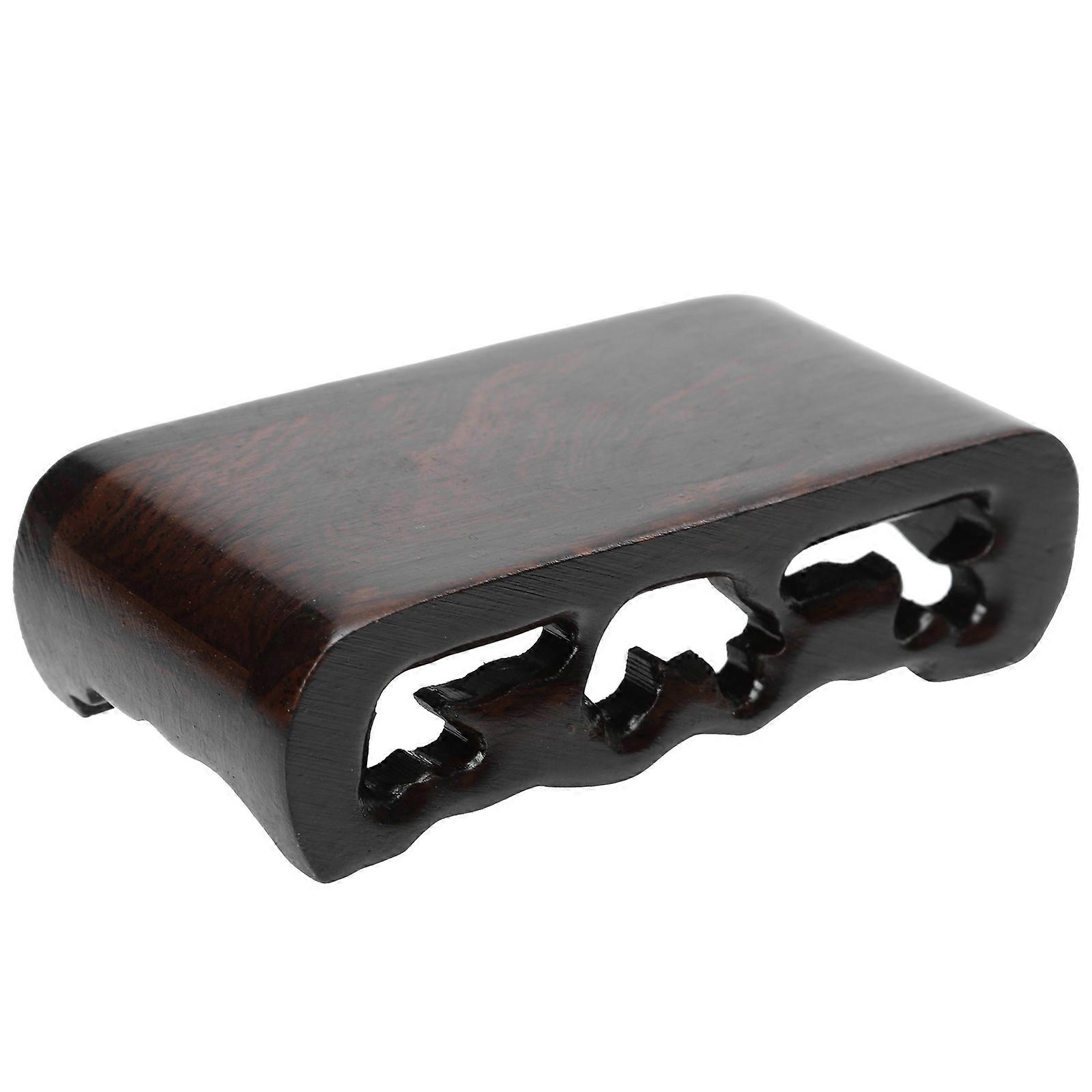 Wood Display Stand Rectangular Shape Pedestal for Vase Bonsai Base